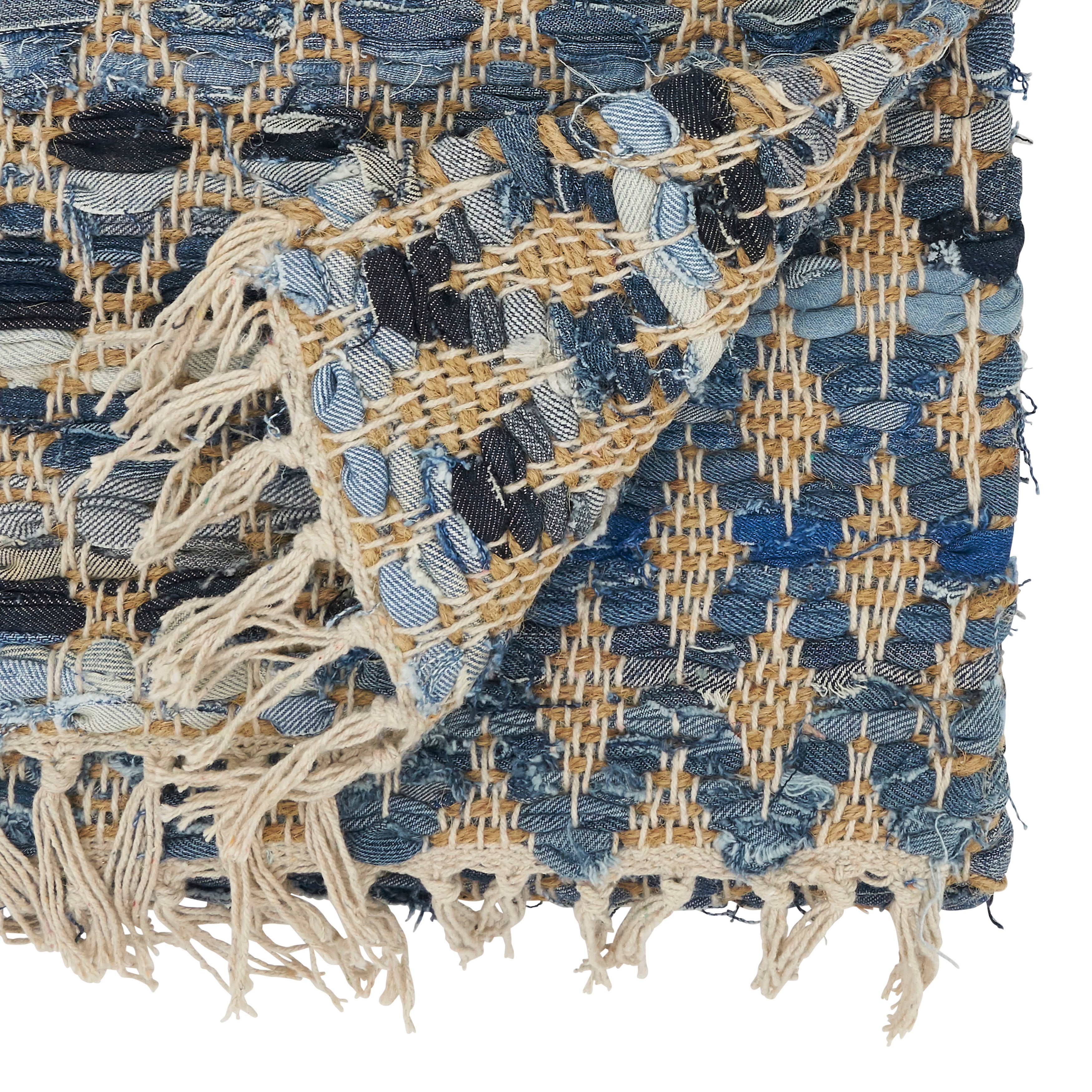Woven Chindi Net Fringed Table Runner