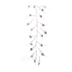 Flocked-Pinecone-Twig-Garland-(Set-of-2)-Faux-Florals