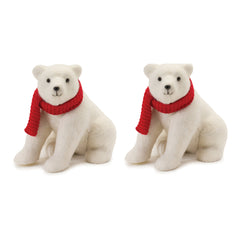 Polar Bear with Scarf (Set of 2)