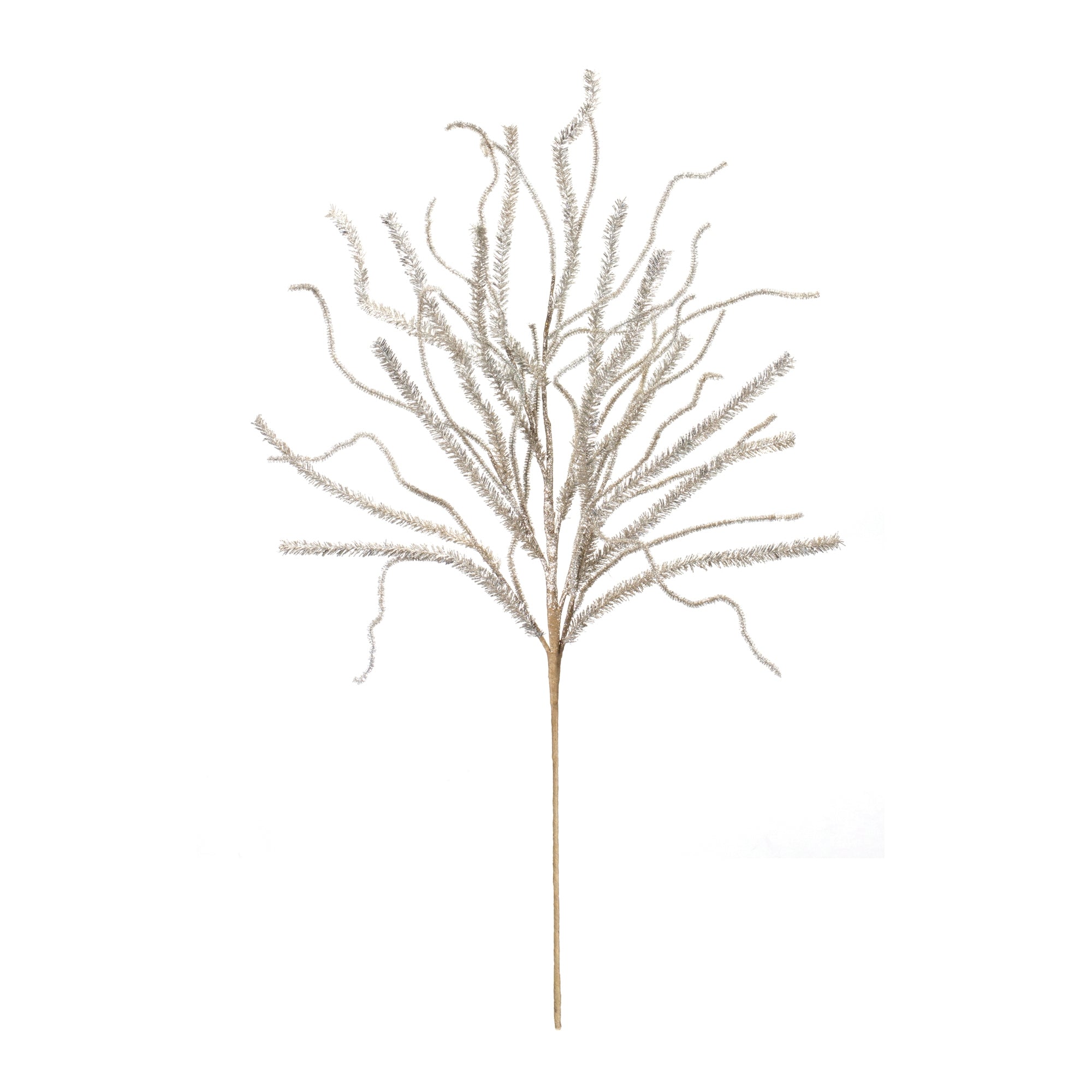 Glittered Pine Tinsel Branch, Set of 2
