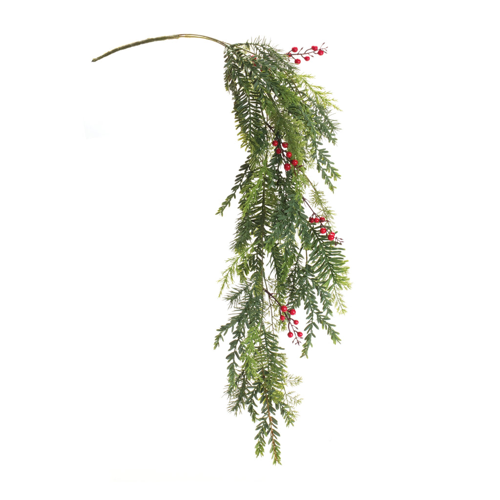 Hanging-Pine-Bush-(Set-of-6)-Faux-Florals