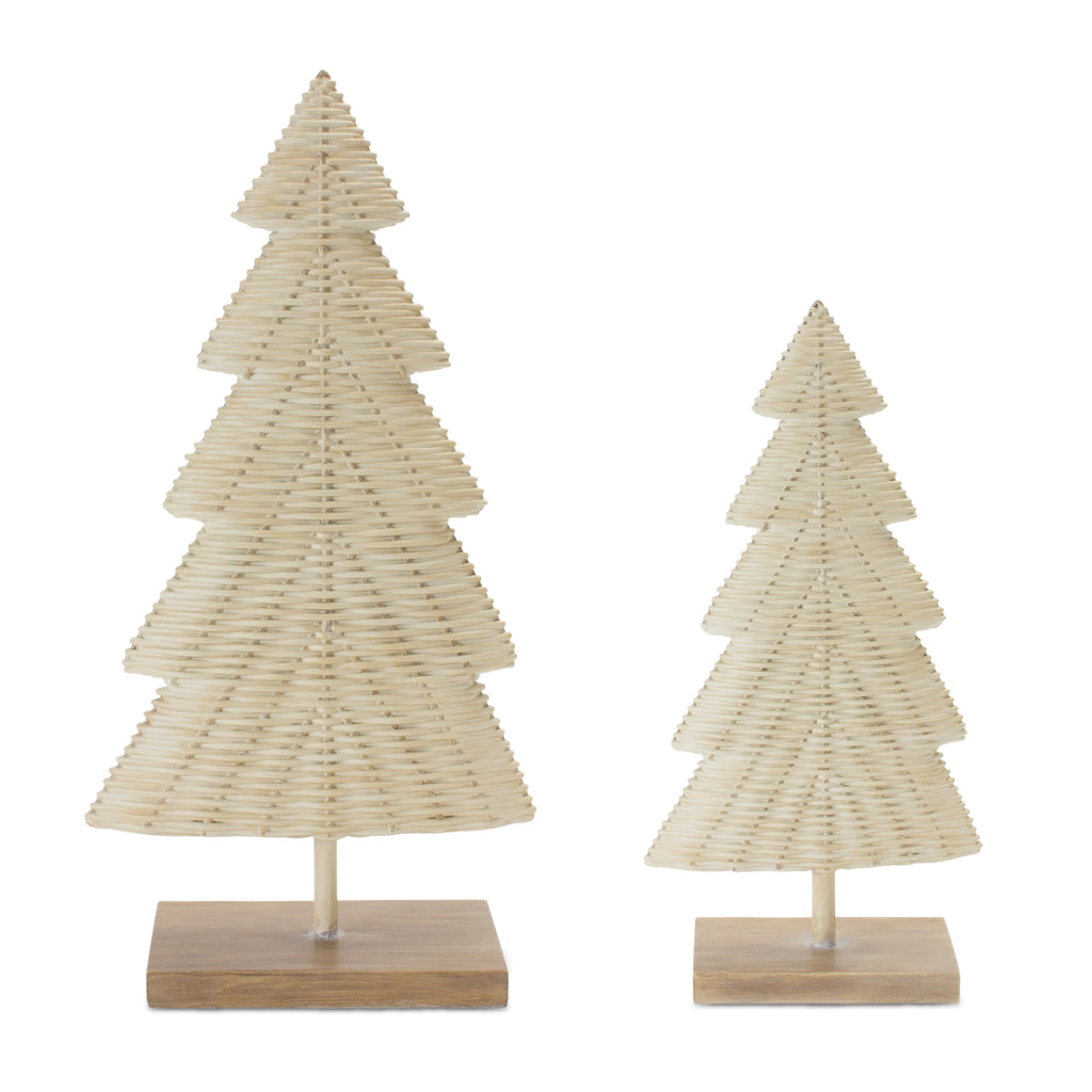 Woven-Wicker-Design-Pine-Tree-(Set-of-2)-Decor