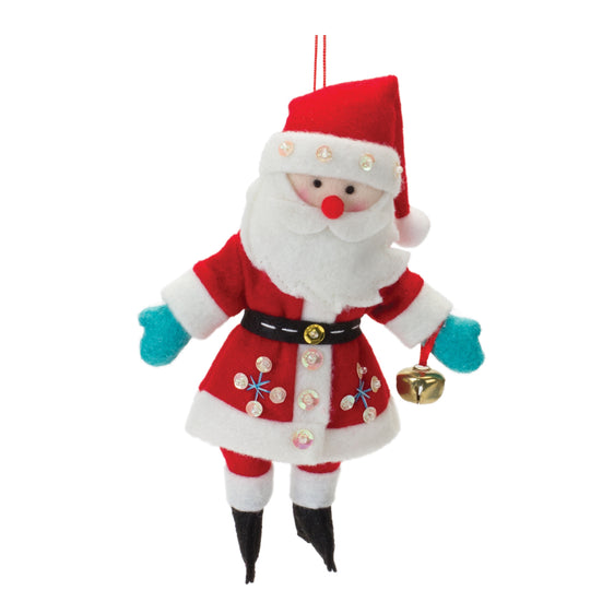 Plush-Santa-Ornament--(Set-of-12)-Ornaments