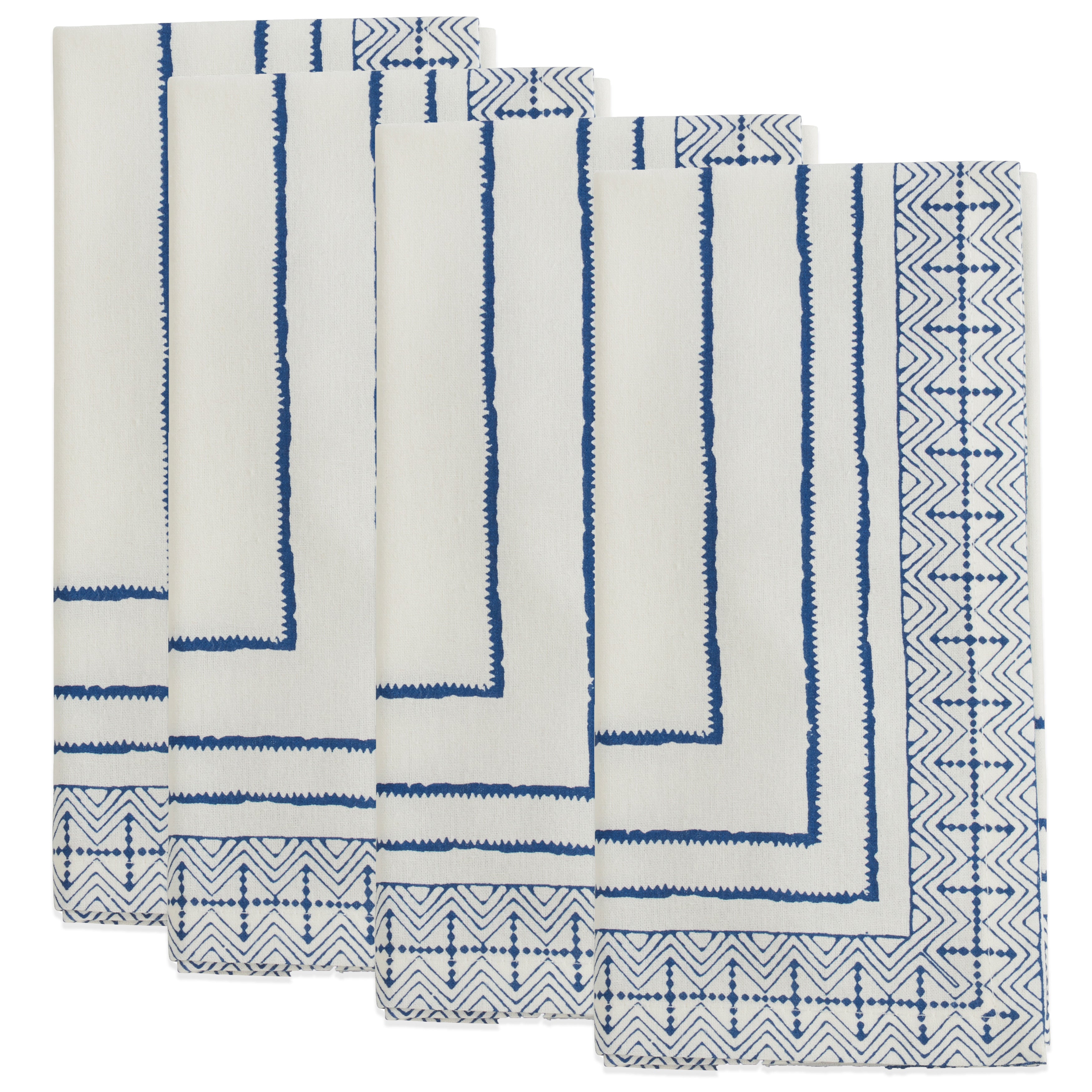 Hand Block Print Napkin, Set of 4