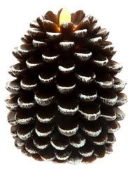 LED-Pine-Cone-Candle,-Set-of-2-Decor
