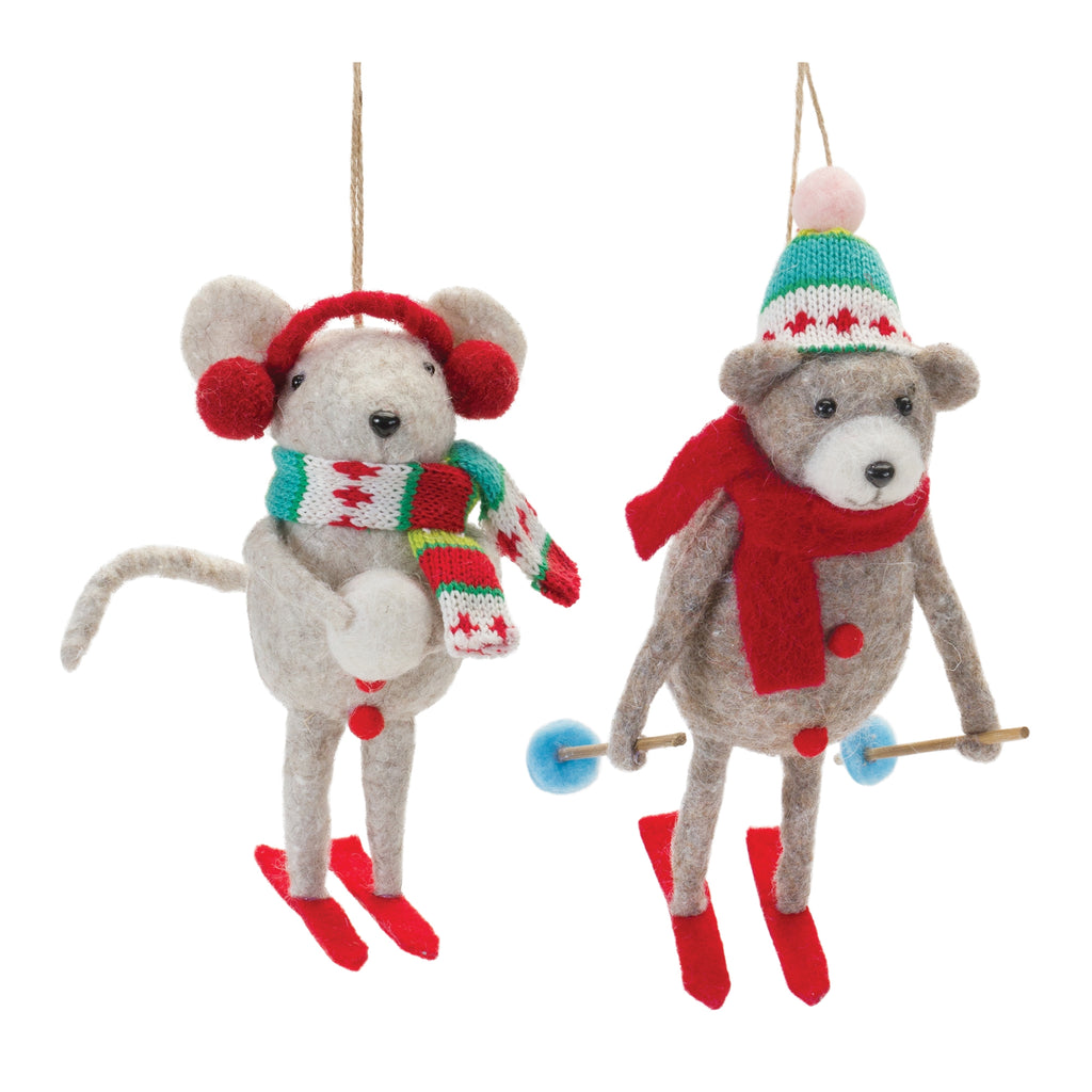 Plush-Ski-Animal-Ornament-(Set-of-12)-Ornaments