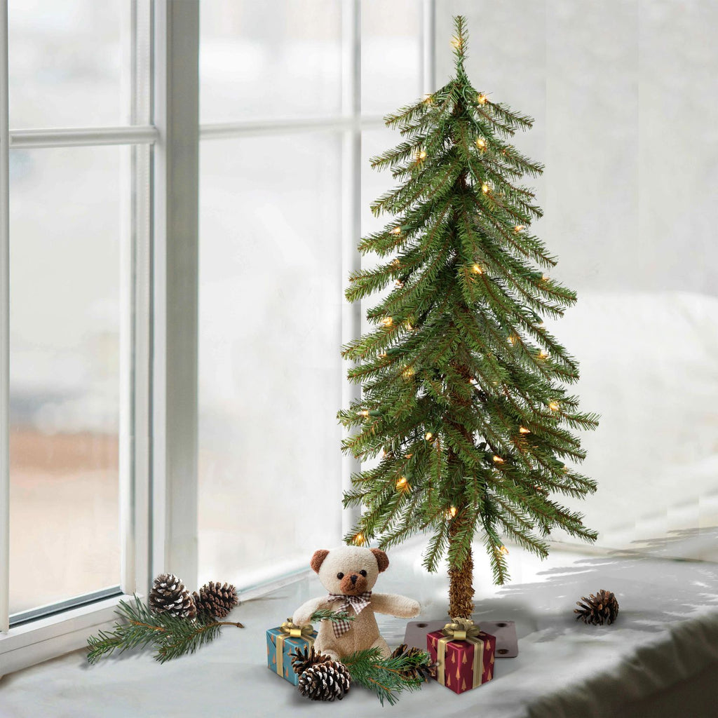 Pre-lit-3-ft-Alpine-Artificial-Christmas-Tree-Christmas-Trees