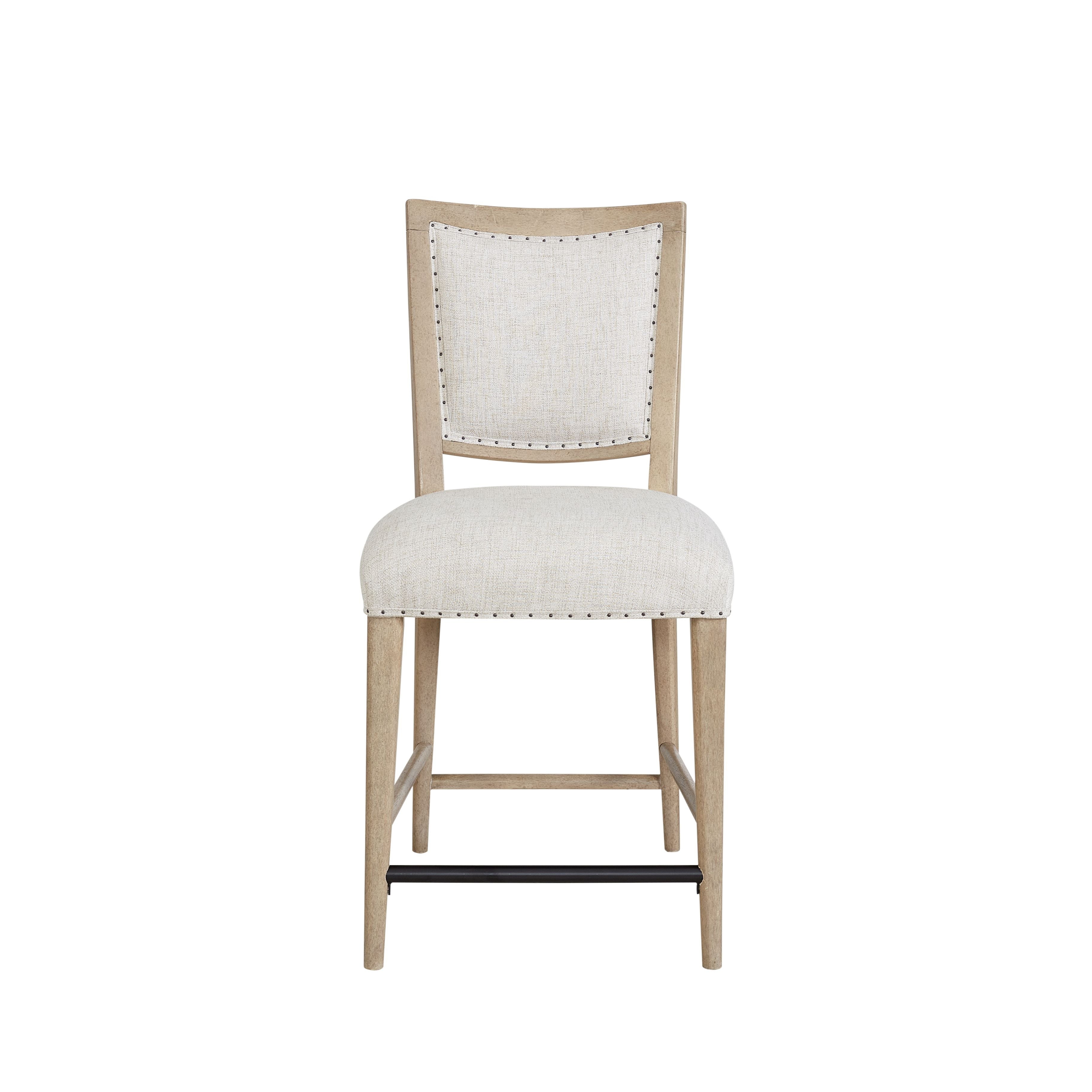 Counter Stool in Sand Colored Finish, Set of 2