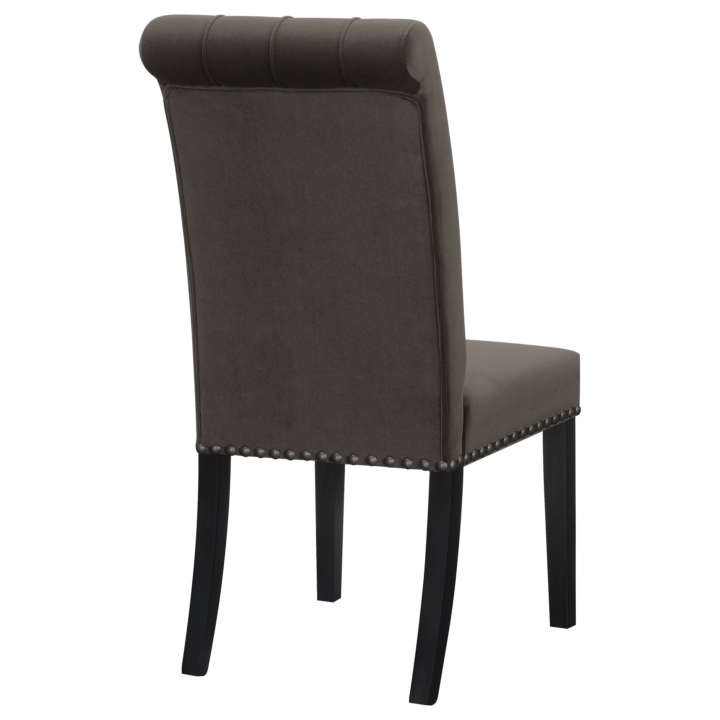 Button-Tufted High Back Dining Chairs, Set of 2