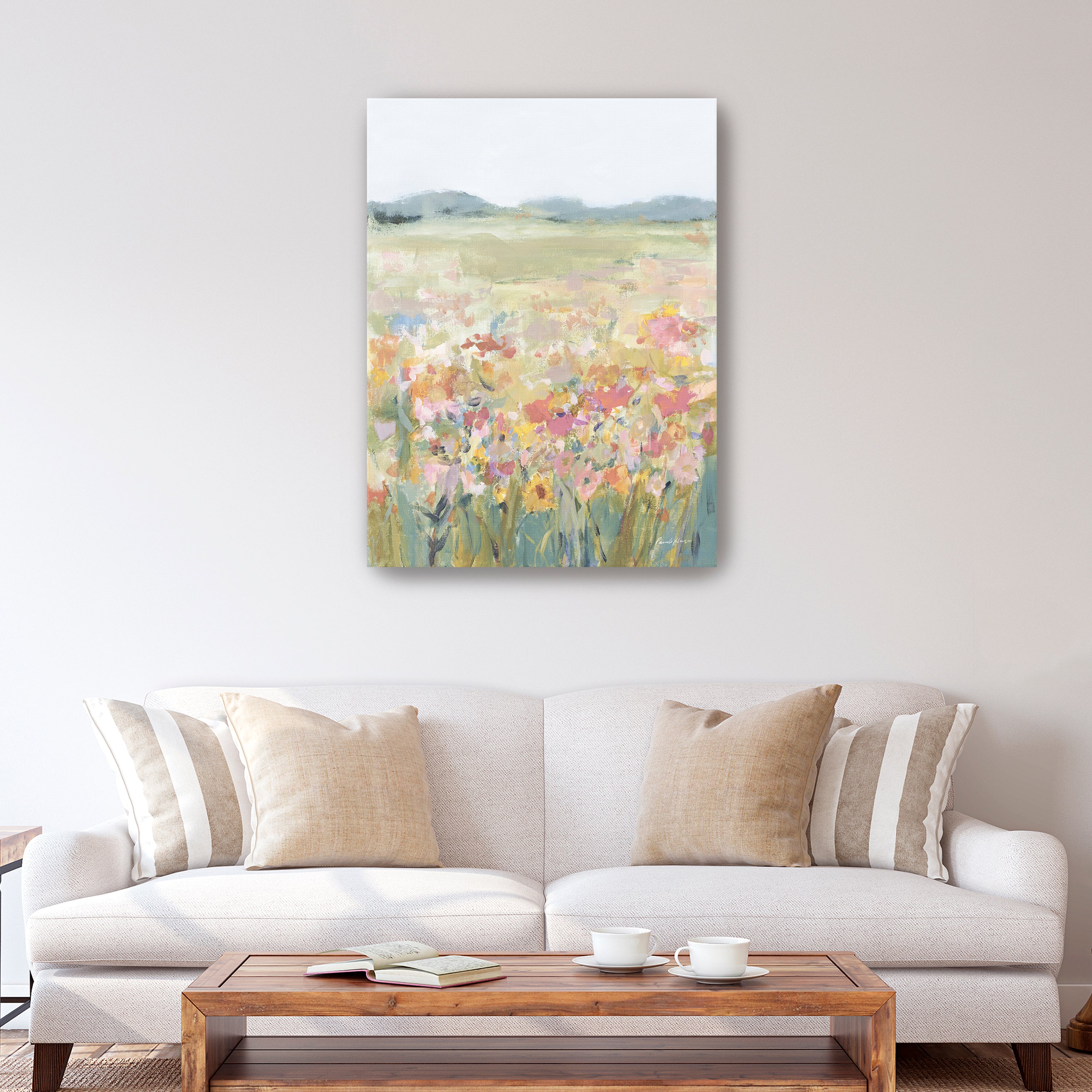Wildflower Meadow Canvas Giclee