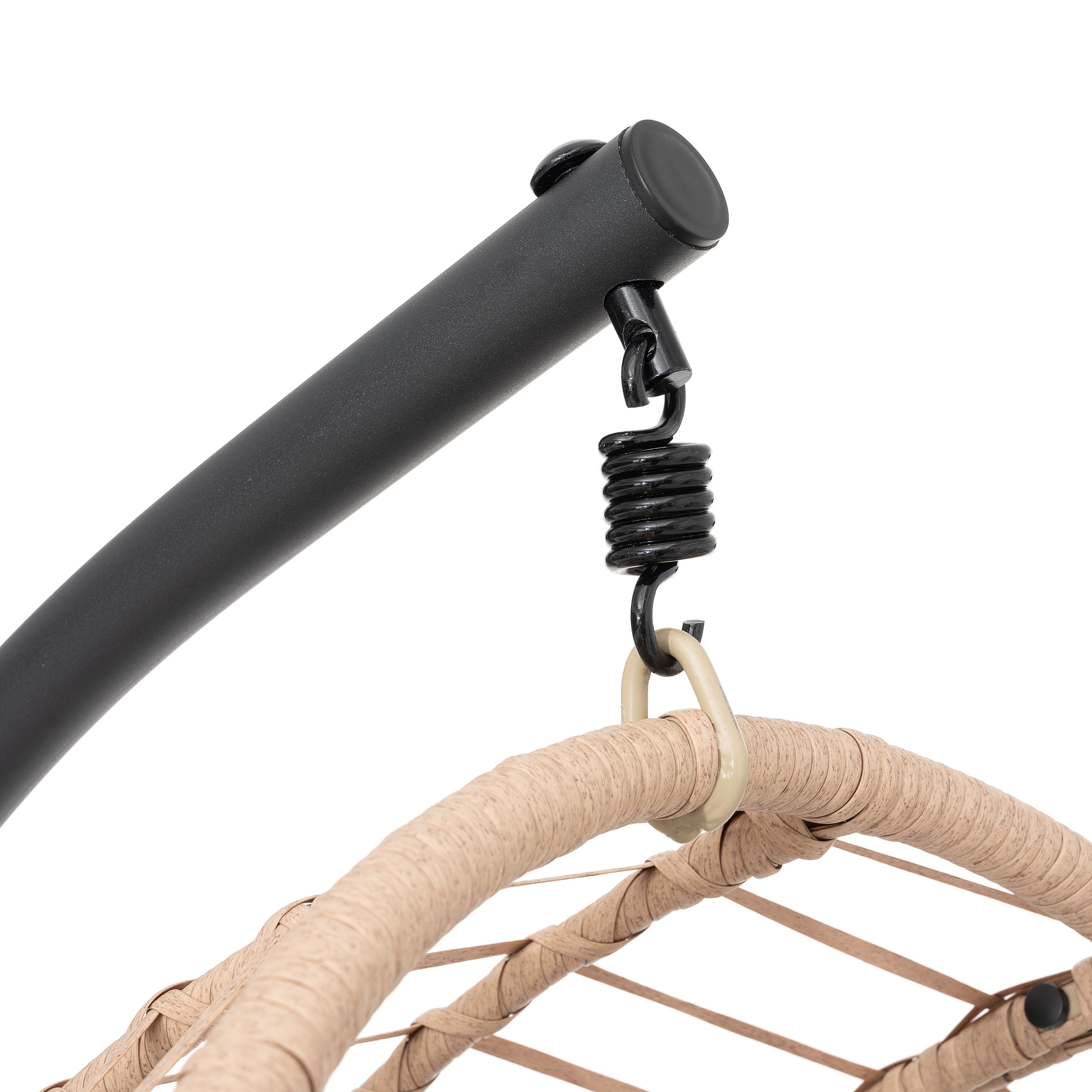 Outdoor Swingasan™ Hanging Chair with Beige Cushion