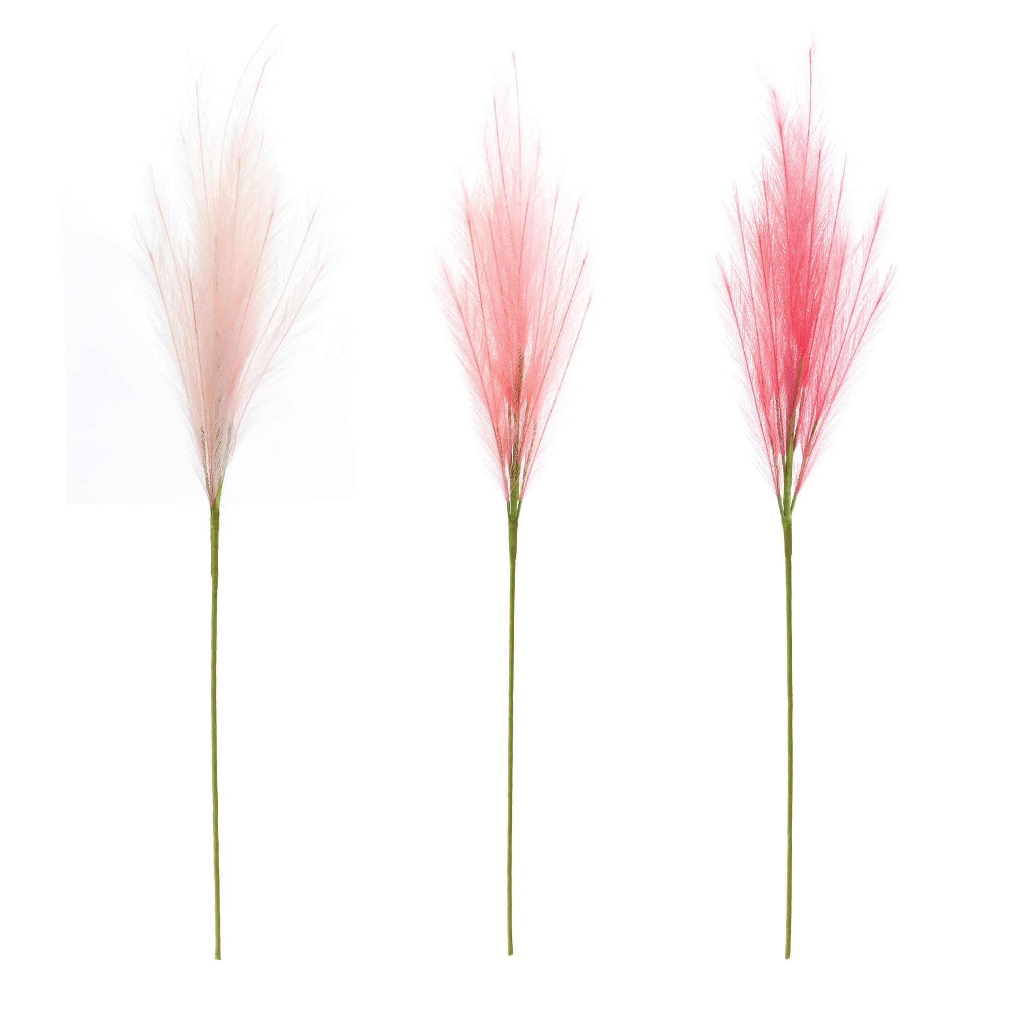 Assorted Pink Plume Spray, Set of 3