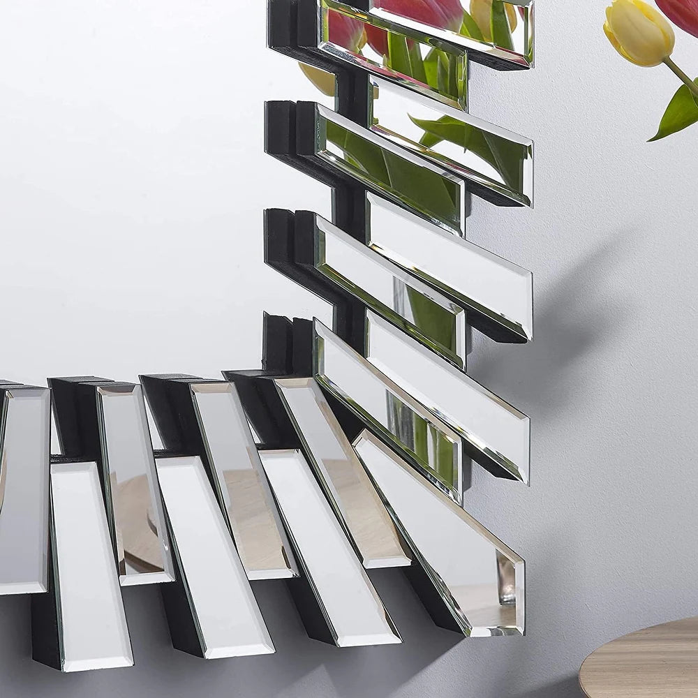 39" x 26" Rectangle Wall Mirror with Starburst 3D Frame