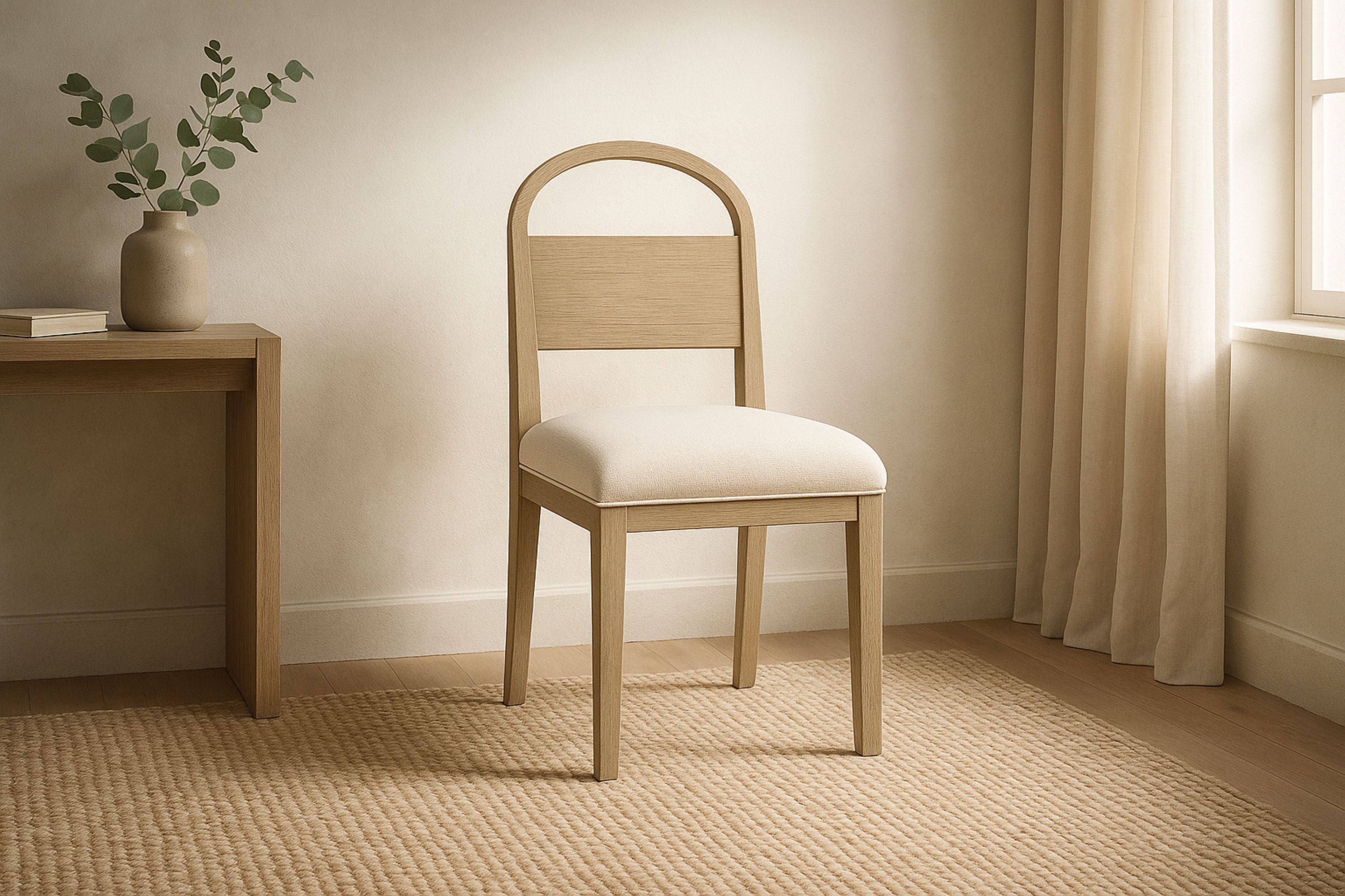 Wood Arch Back Chair, Set of 2