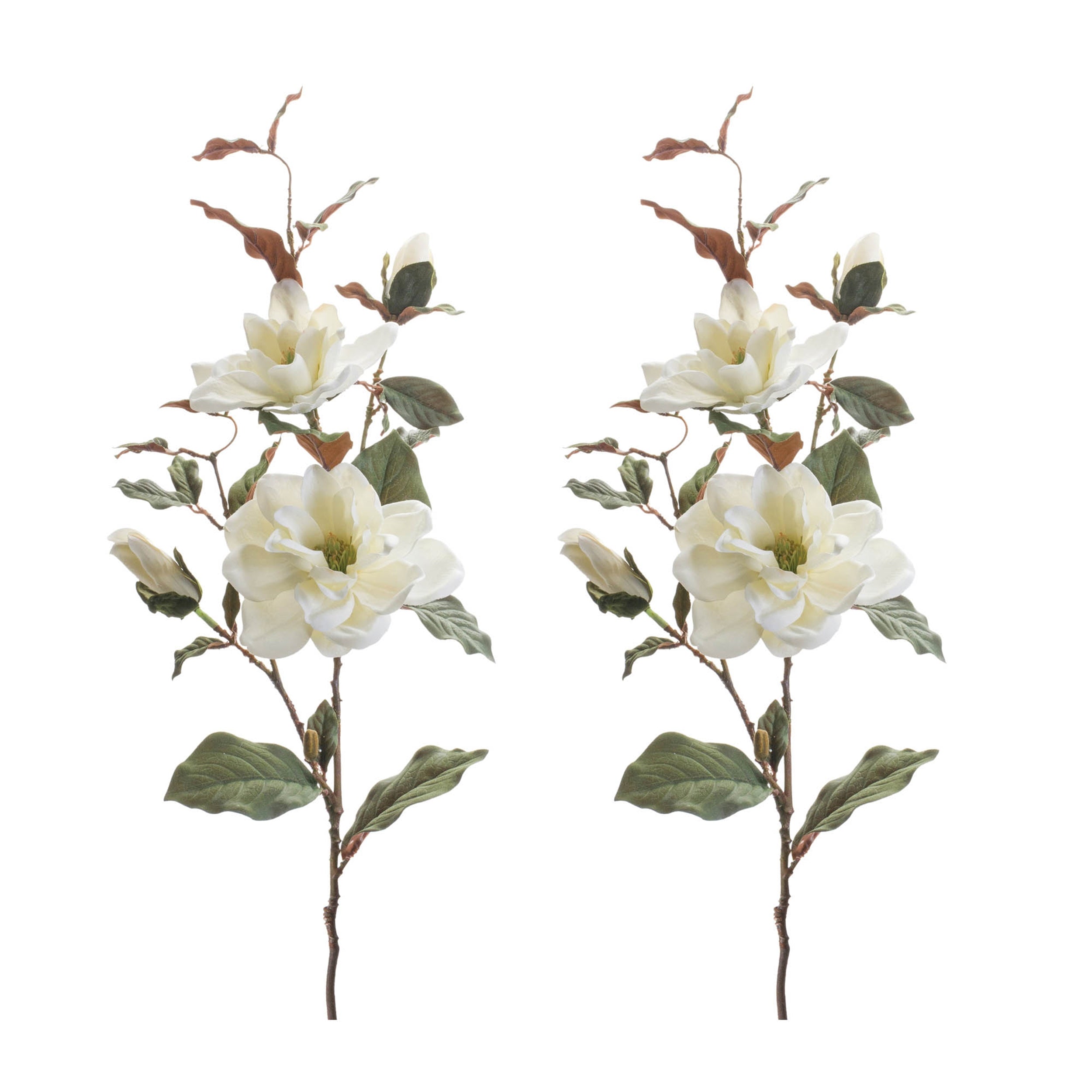 Magnolia Floral Spray, Set of 2