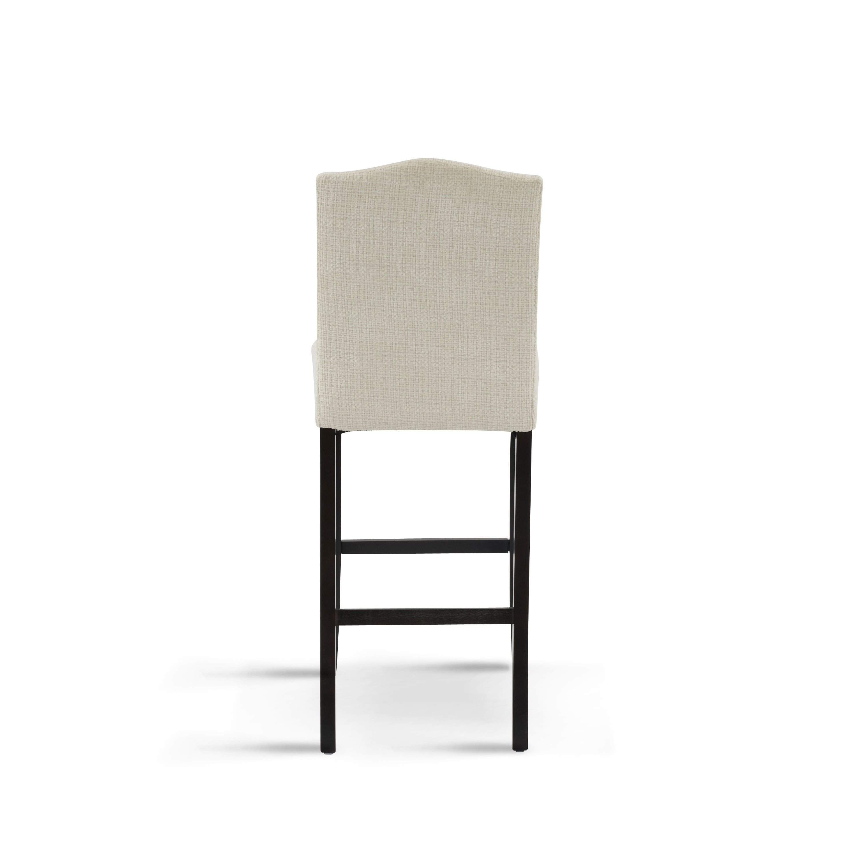 Upholstered Counter Stools with Rubberwood Legs