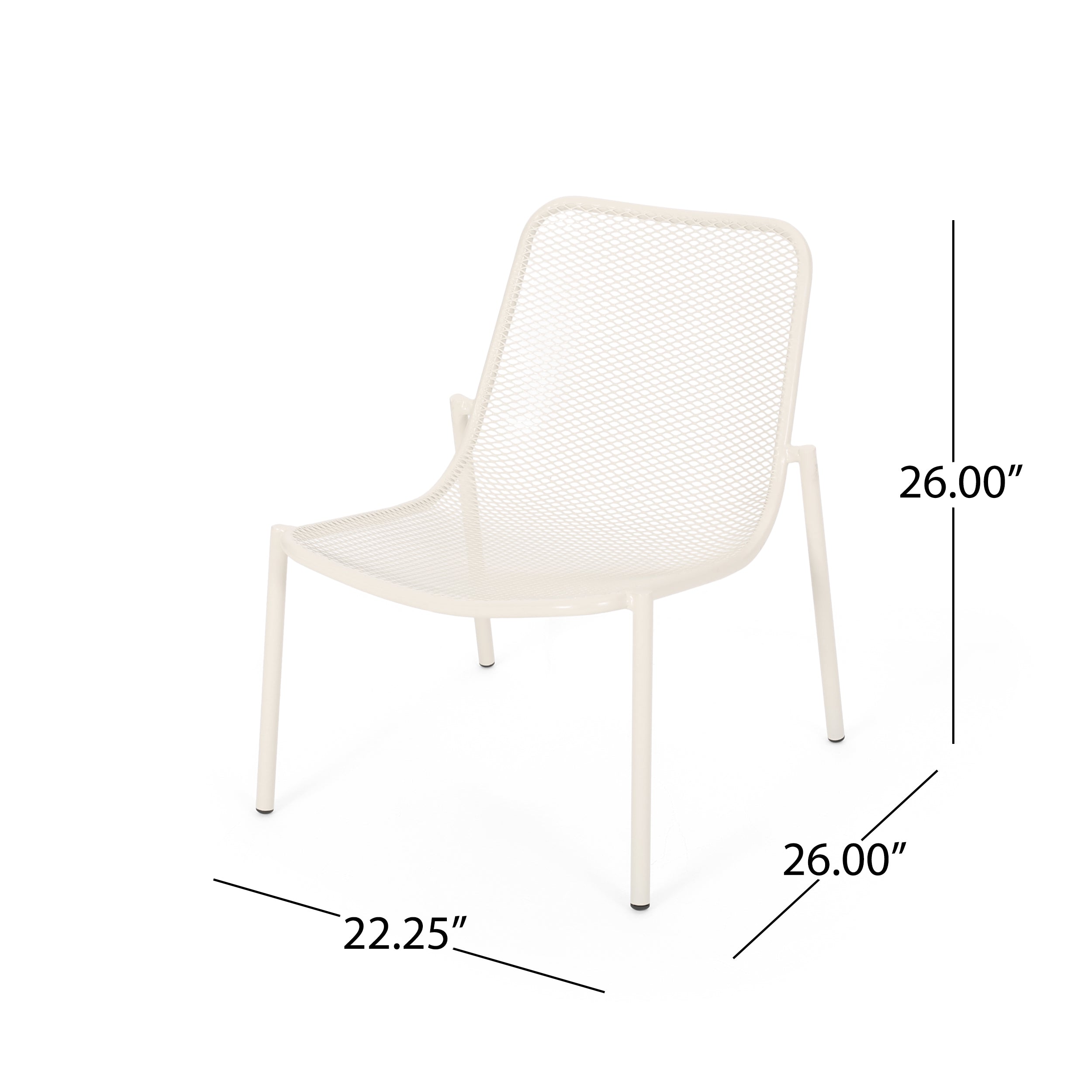 Kincaid Stackable Iron Chairs, Set of 2