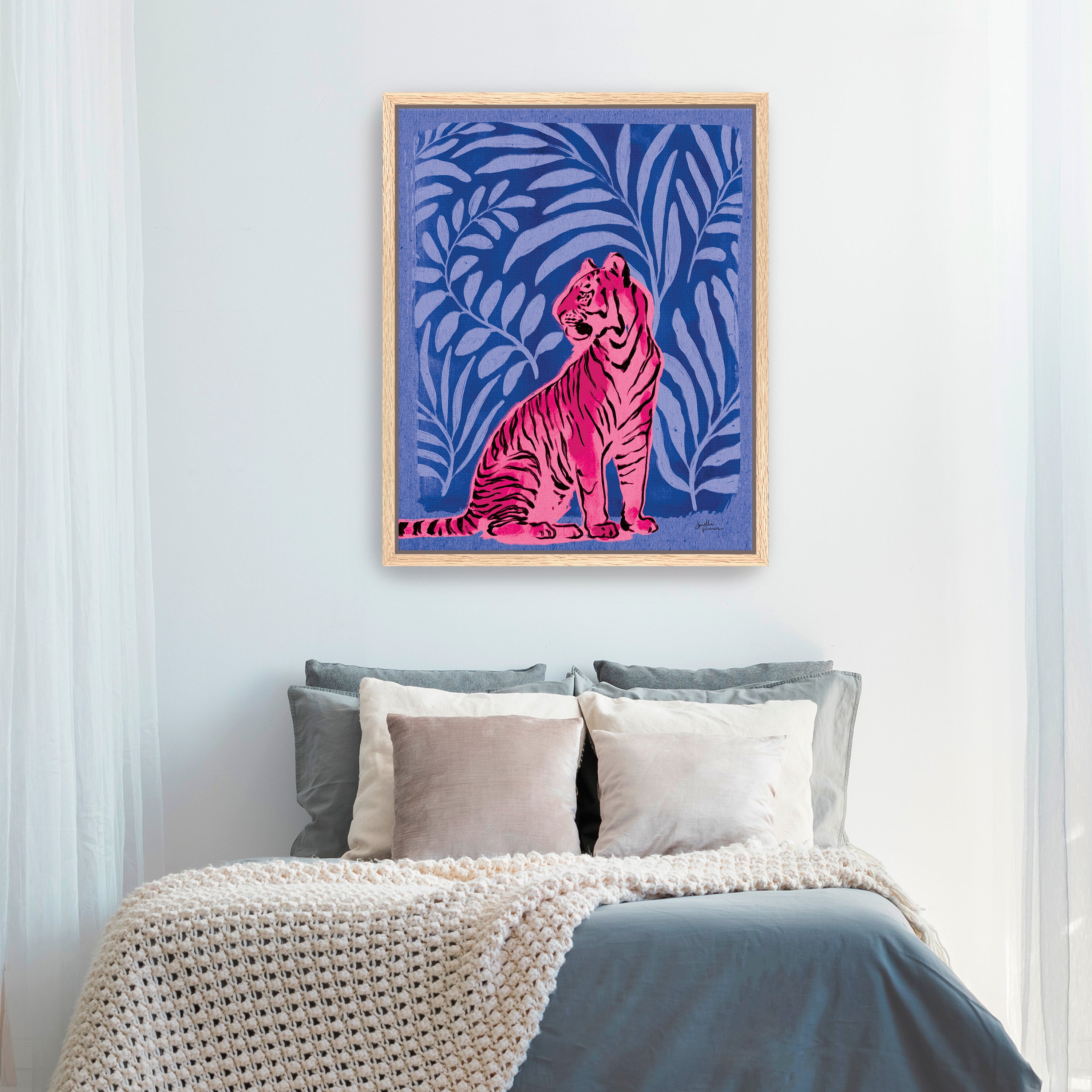 Jungle Cats II Bright Canvas Giclee