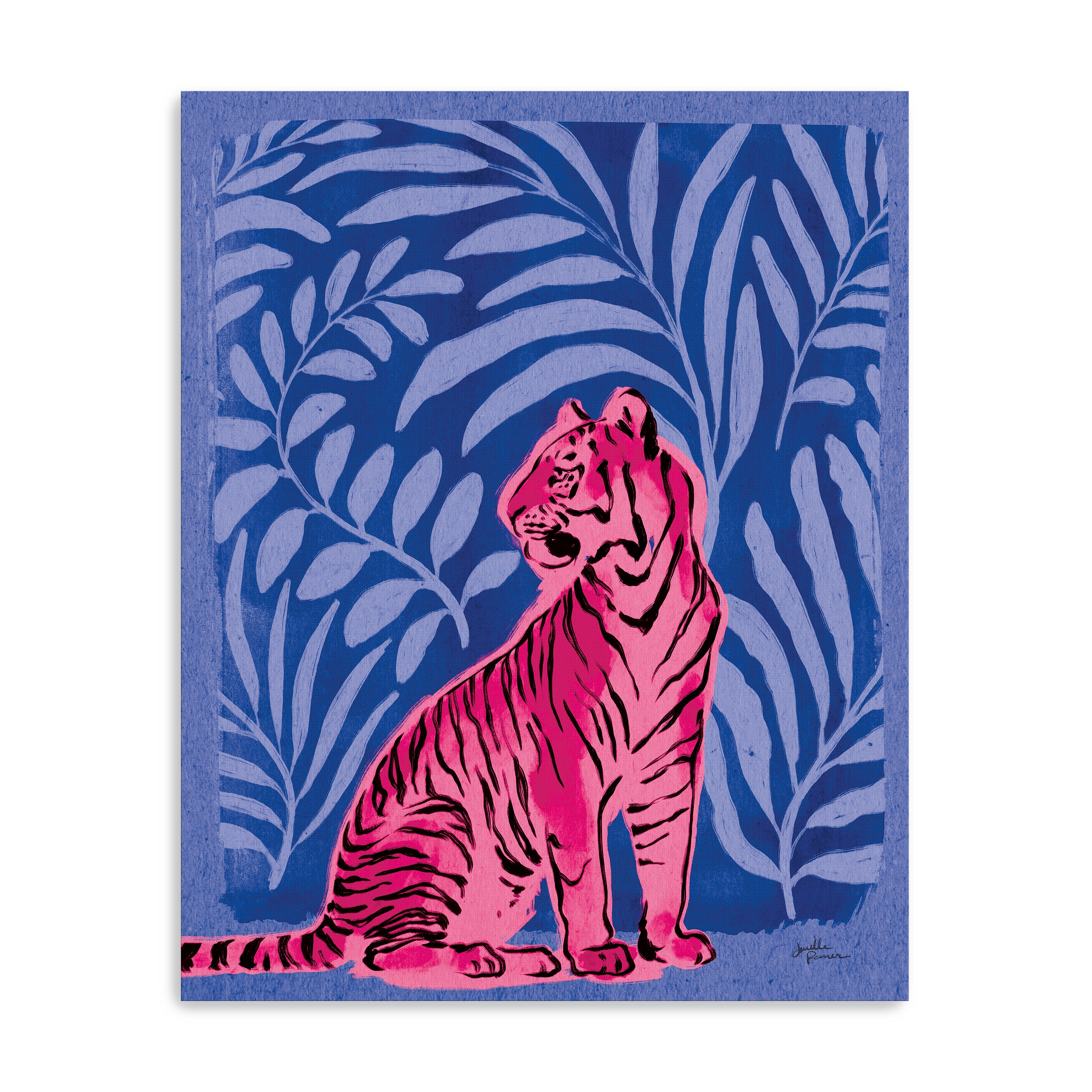 Jungle Cats II Bright Canvas Giclee