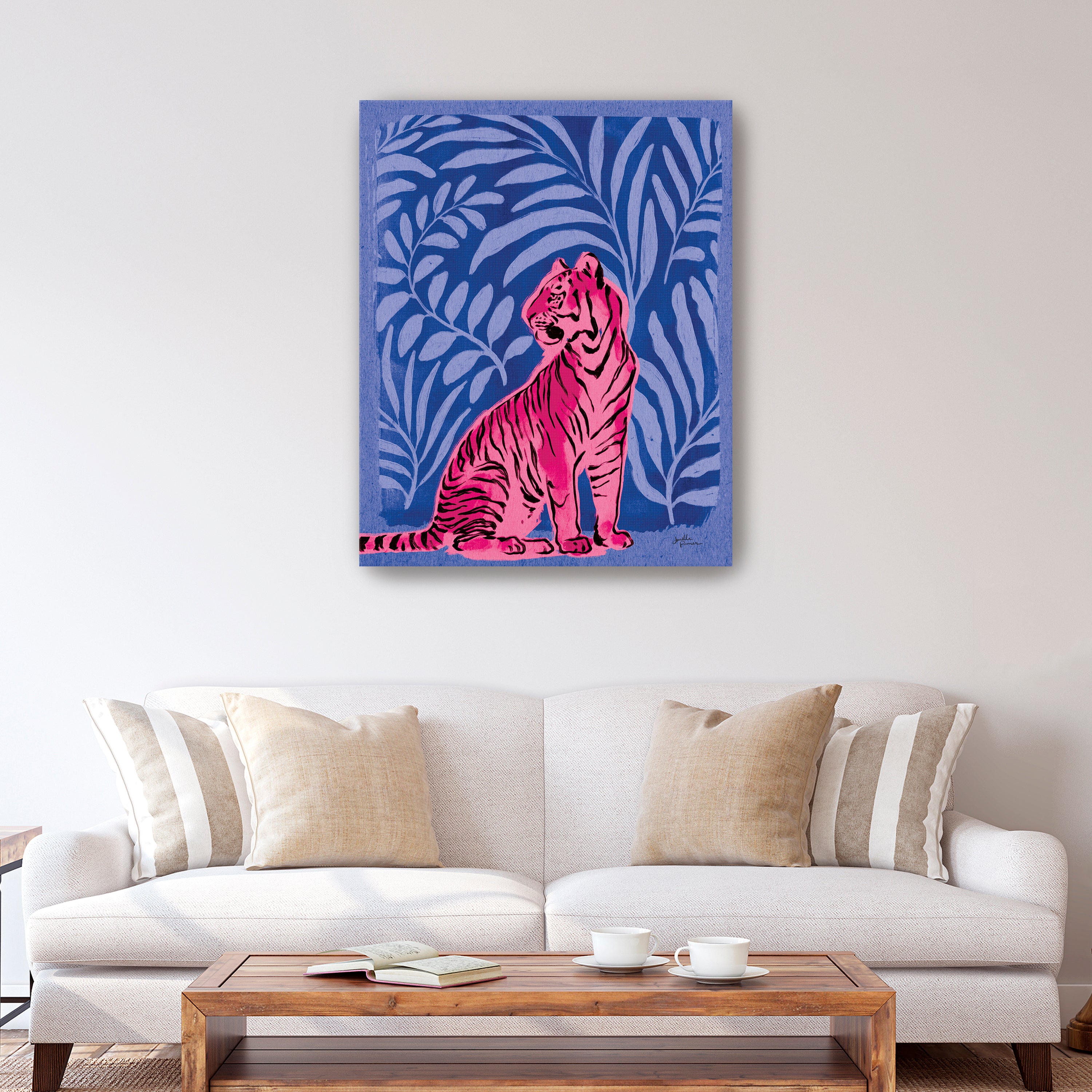 Jungle Cats II Bright Canvas Giclee