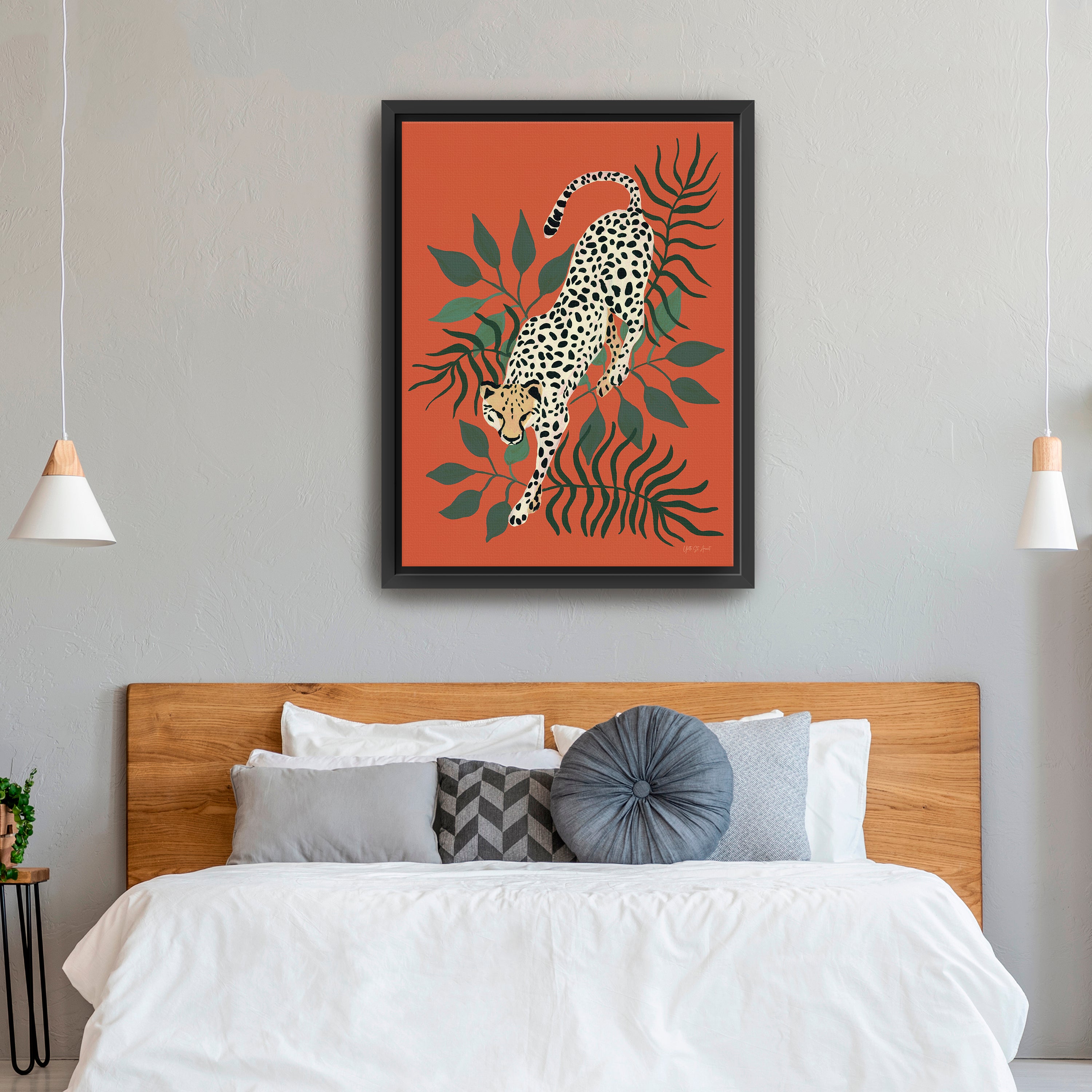 Prowling Cheetah  Canvas Giclee