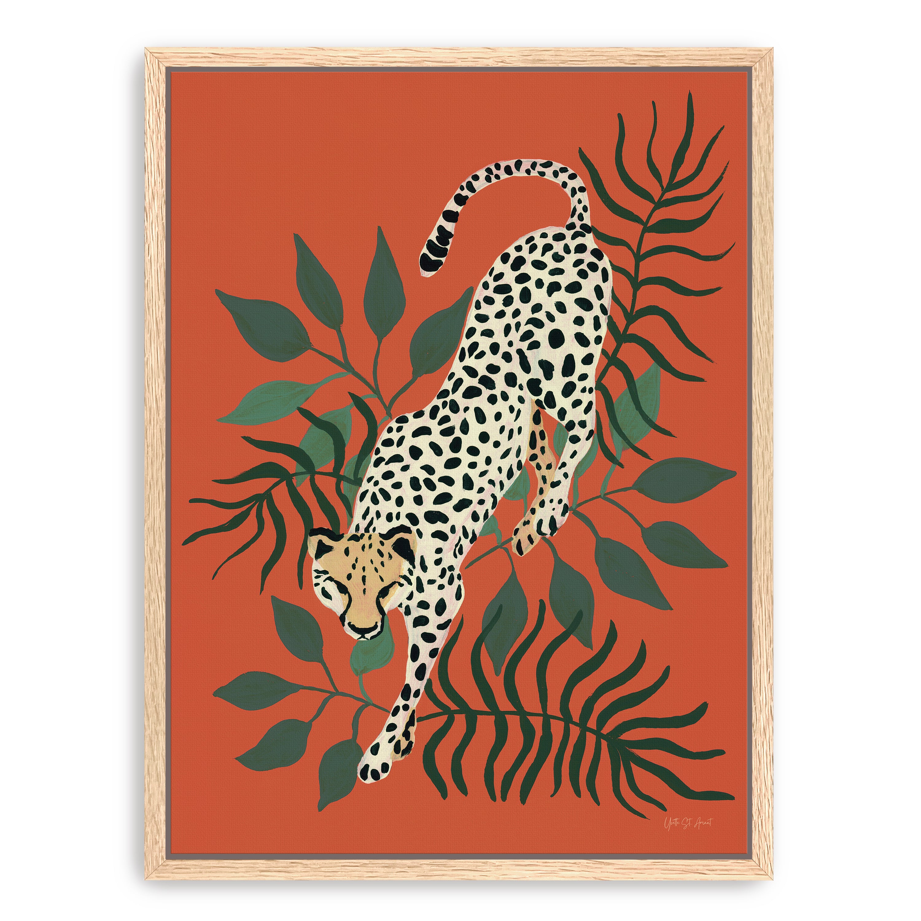 Prowling Cheetah  Canvas Giclee