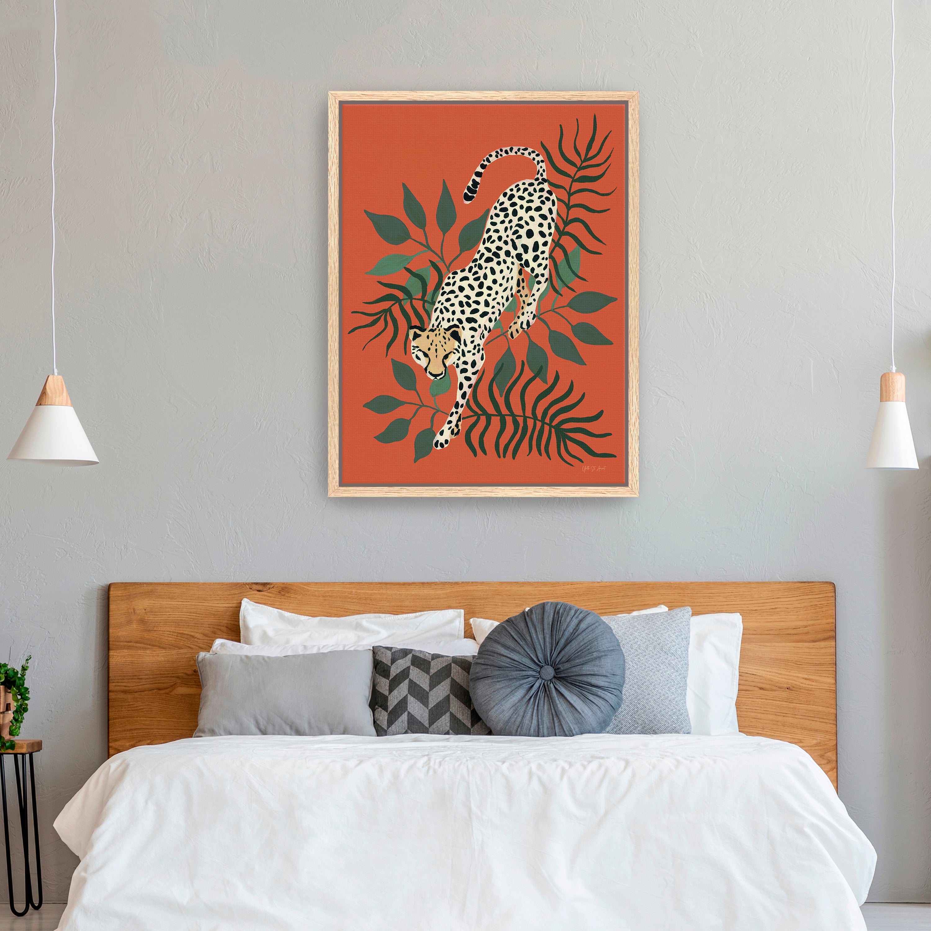 Prowling Cheetah  Canvas Giclee