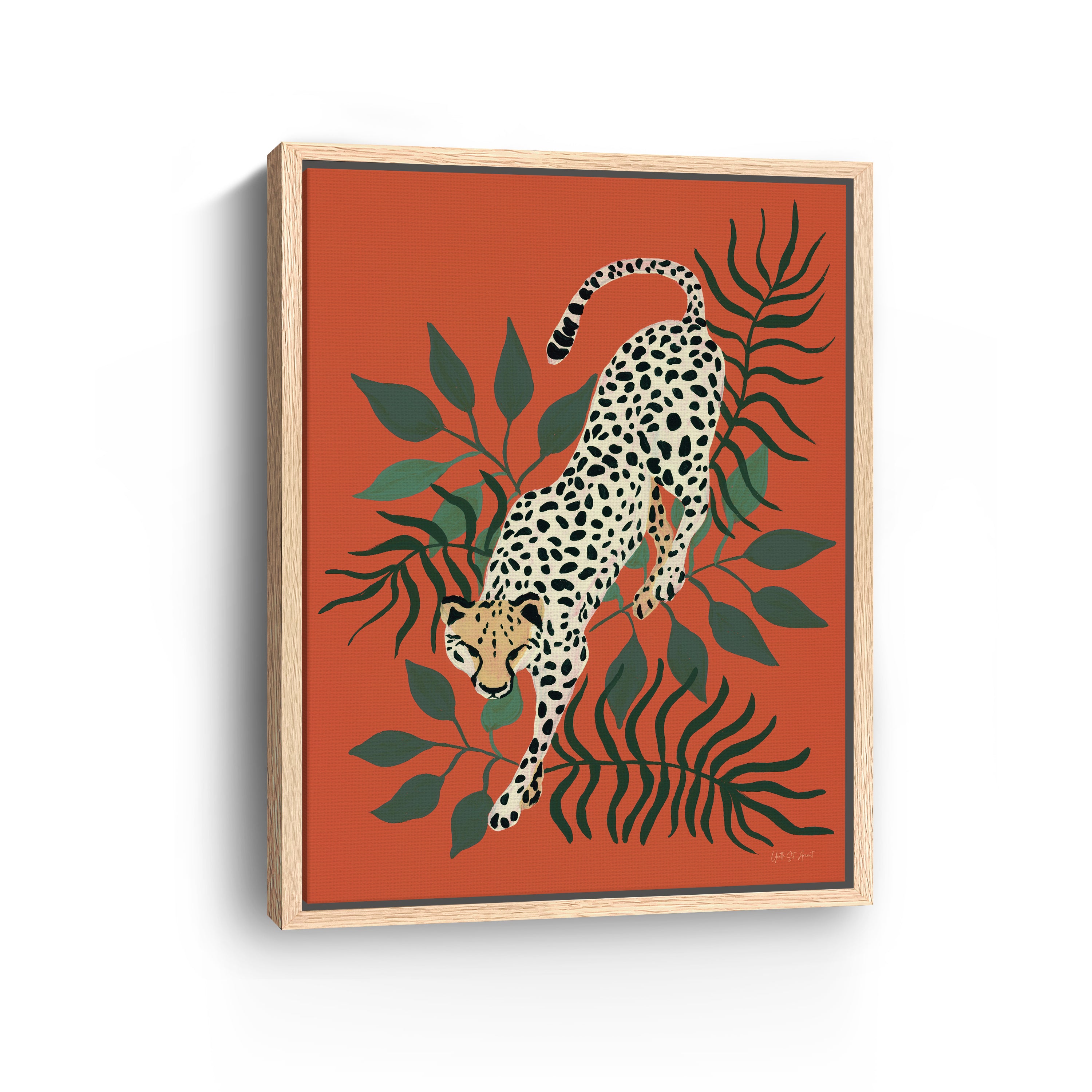 Prowling Cheetah  Canvas Giclee