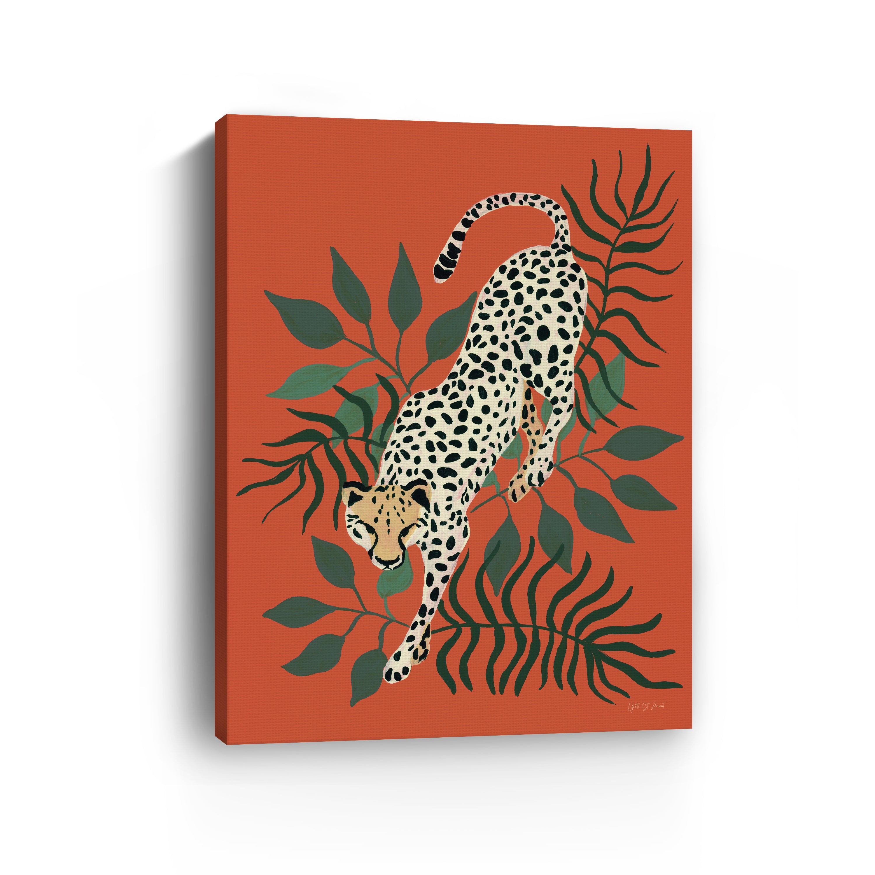 Prowling Cheetah  Canvas Giclee