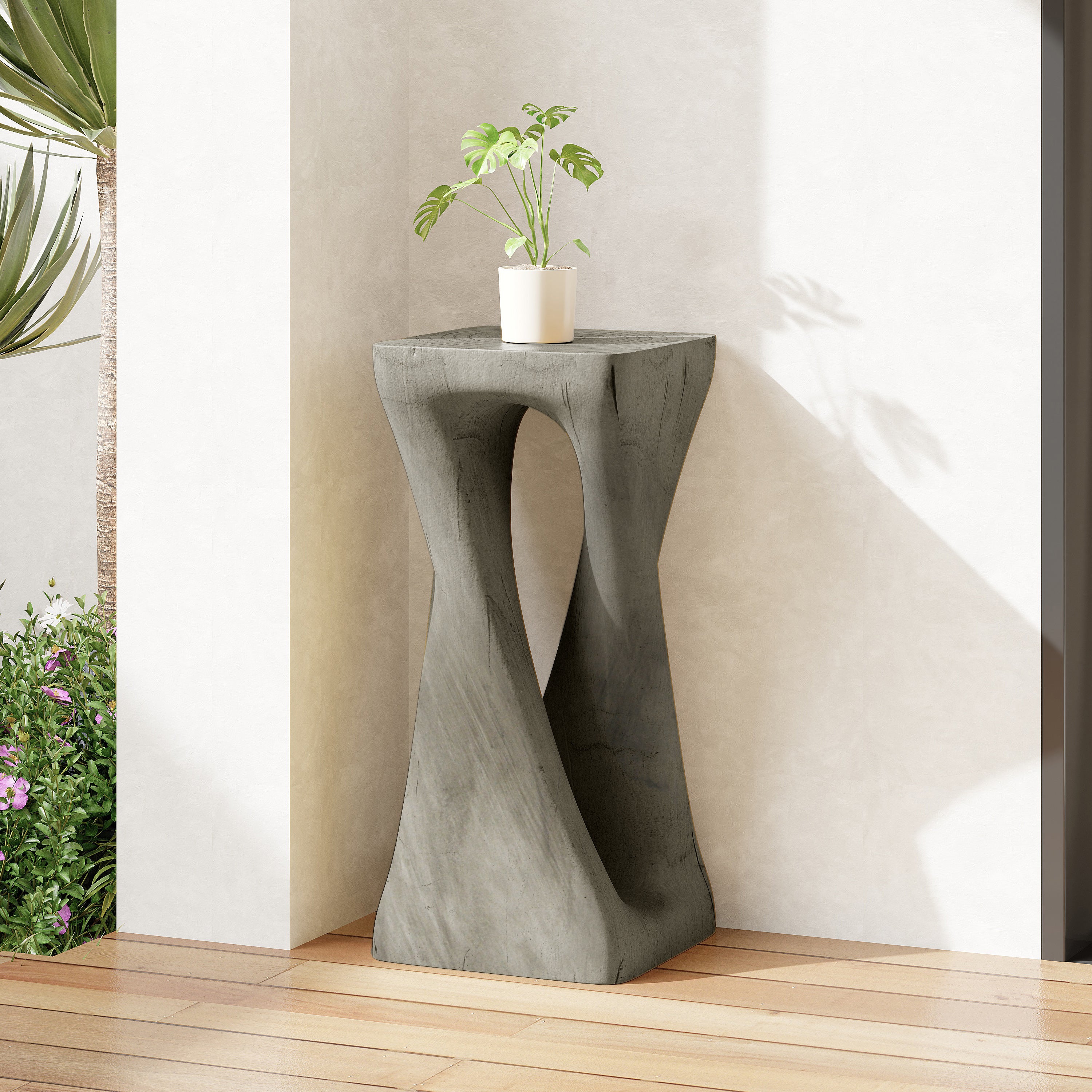 Twist Shape Accent Table