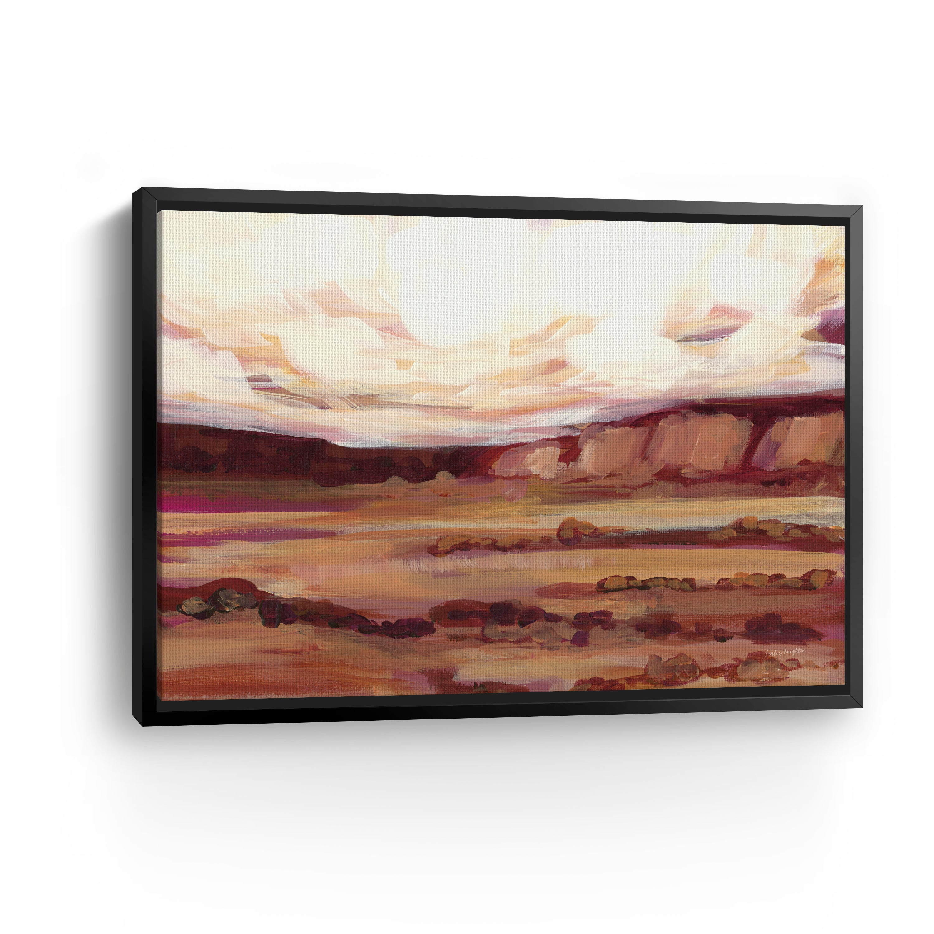 Mauve Mesa III Canvas Giclee