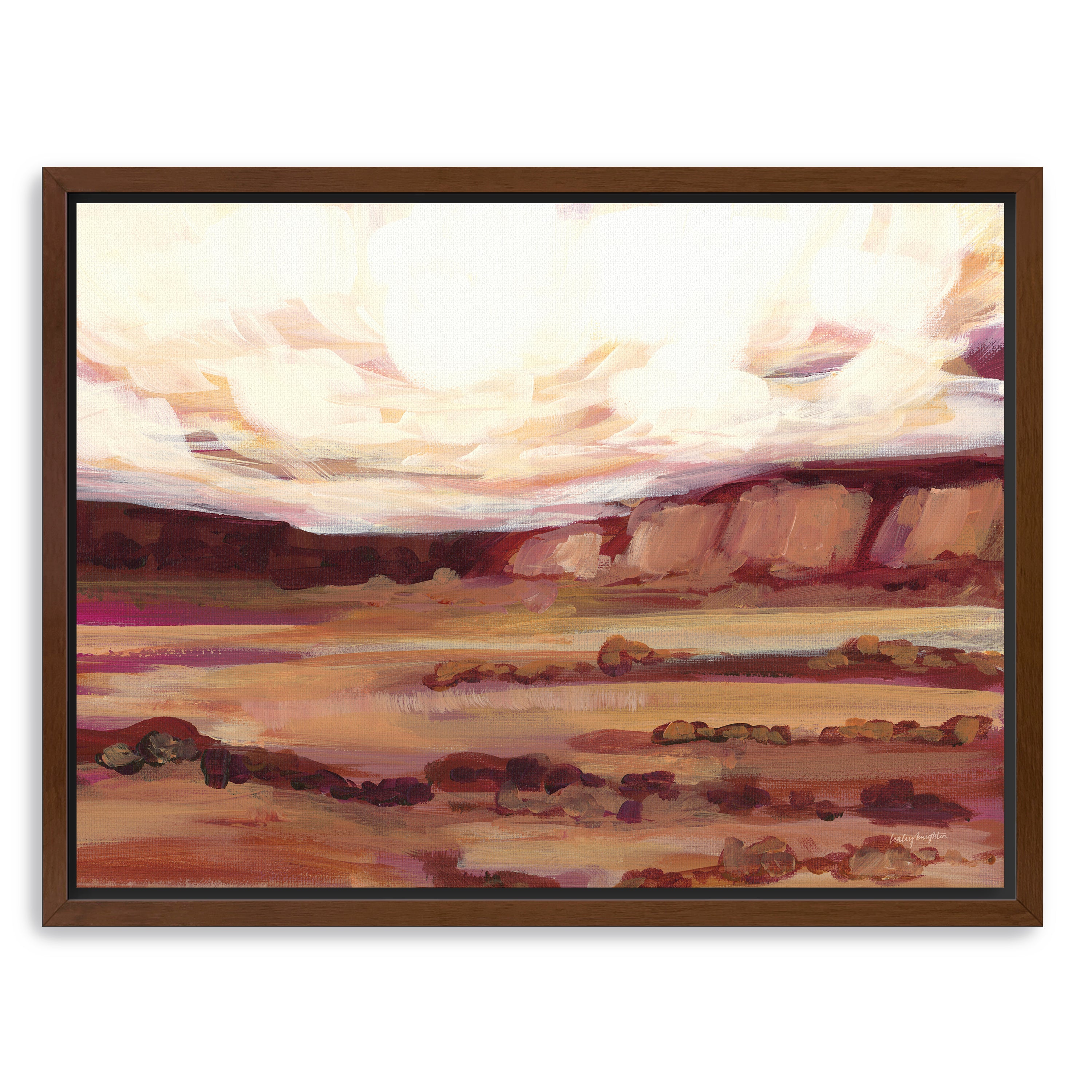 Mauve Mesa III Canvas Giclee