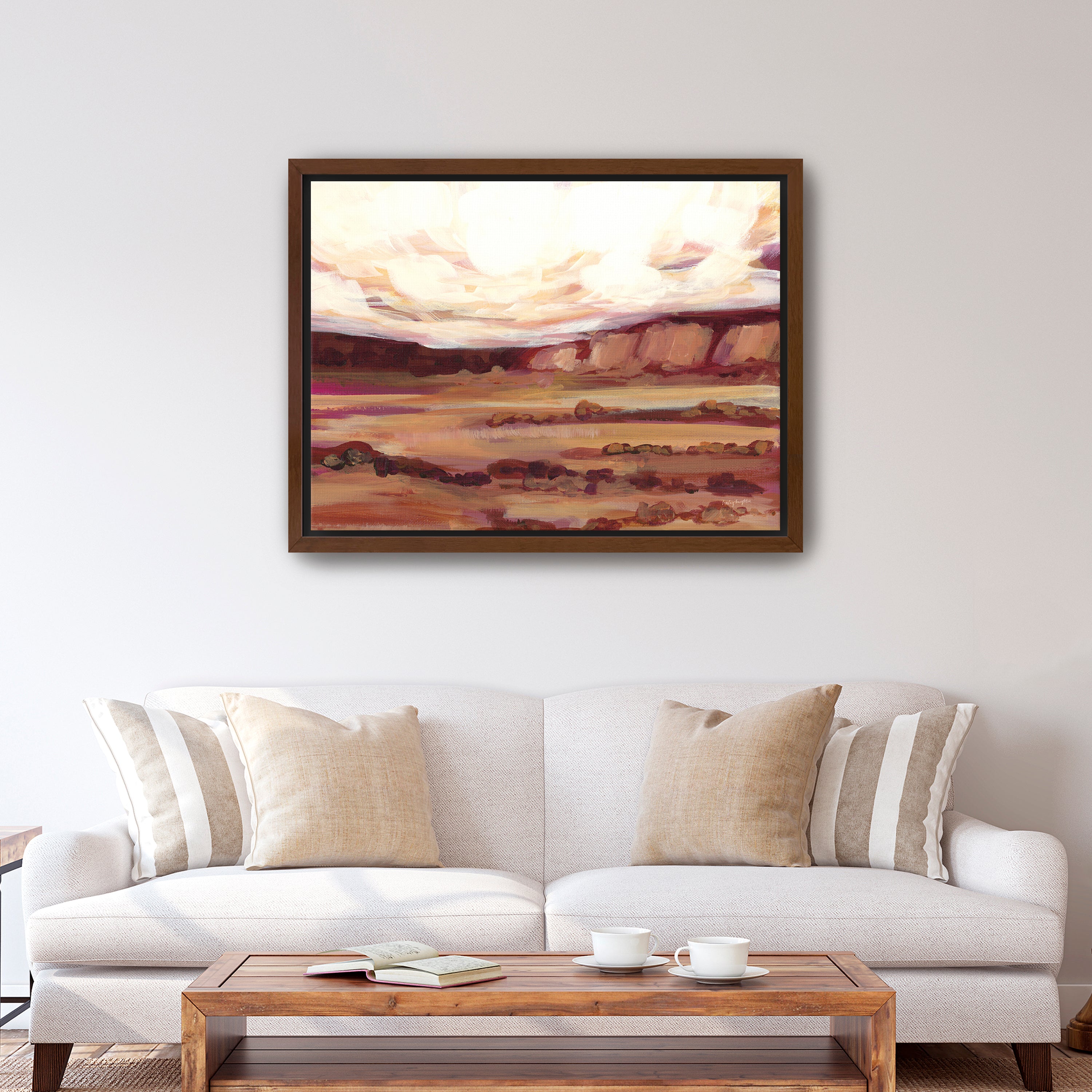 Mauve Mesa III Canvas Giclee