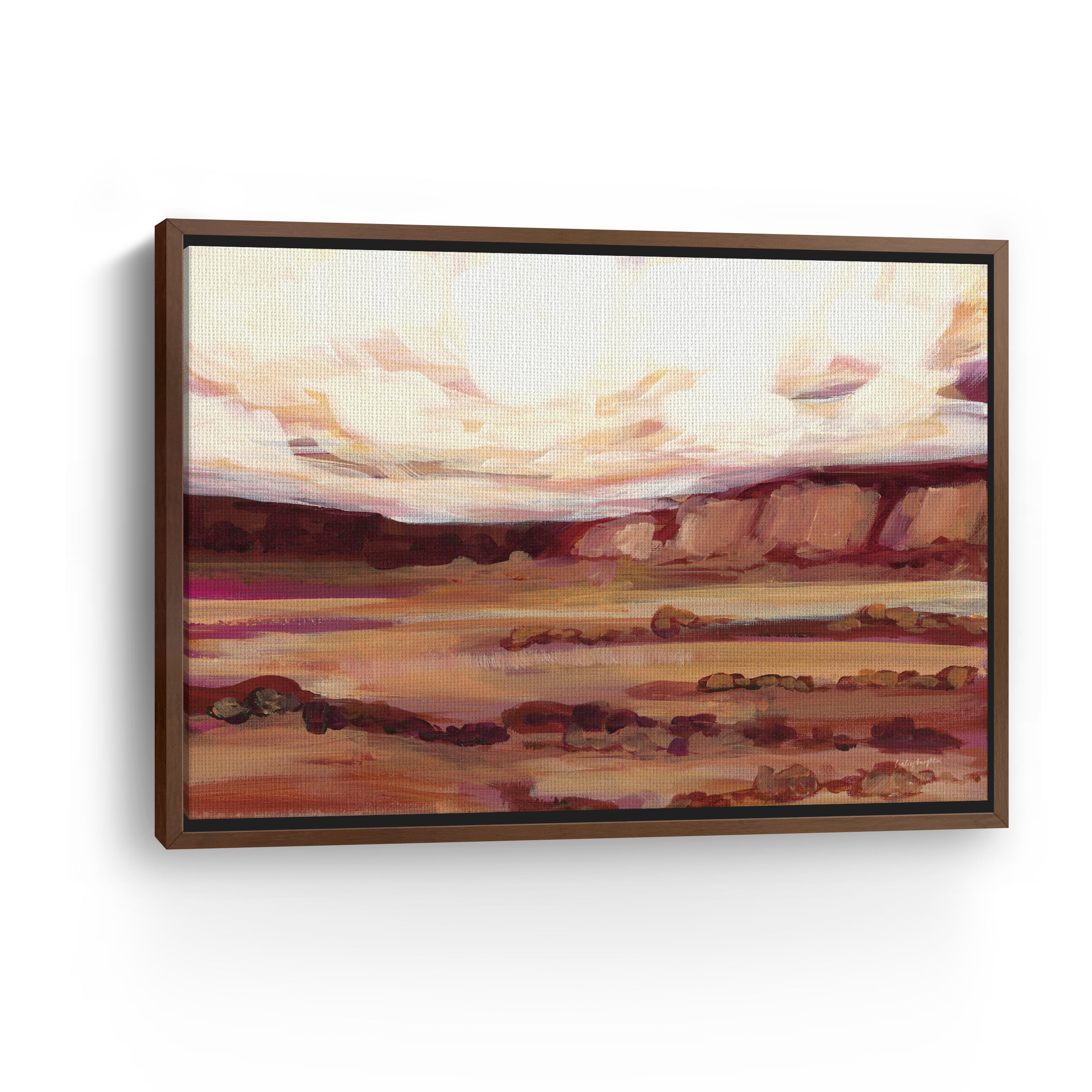 Mauve Mesa III Canvas Giclee