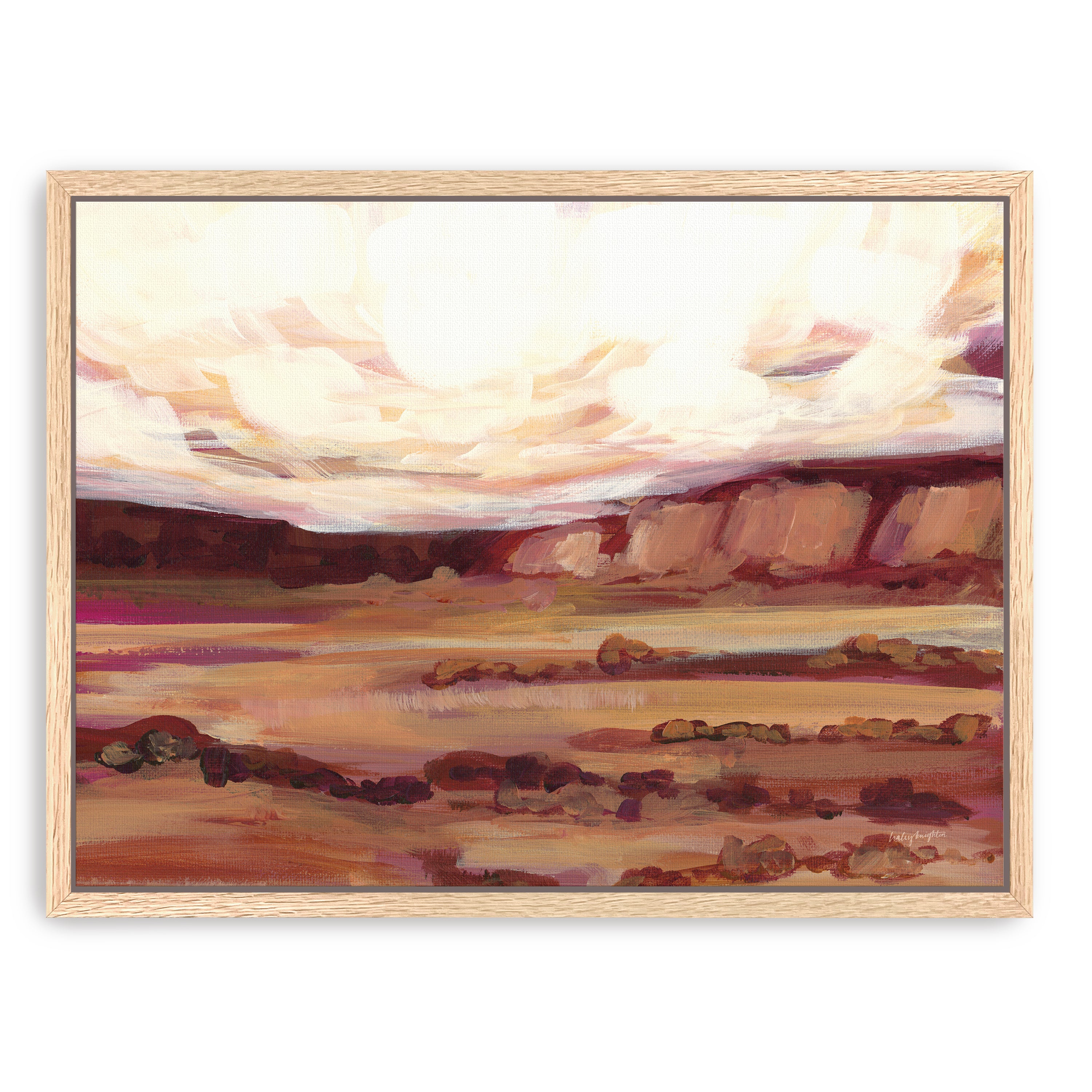 Mauve Mesa III Canvas Giclee