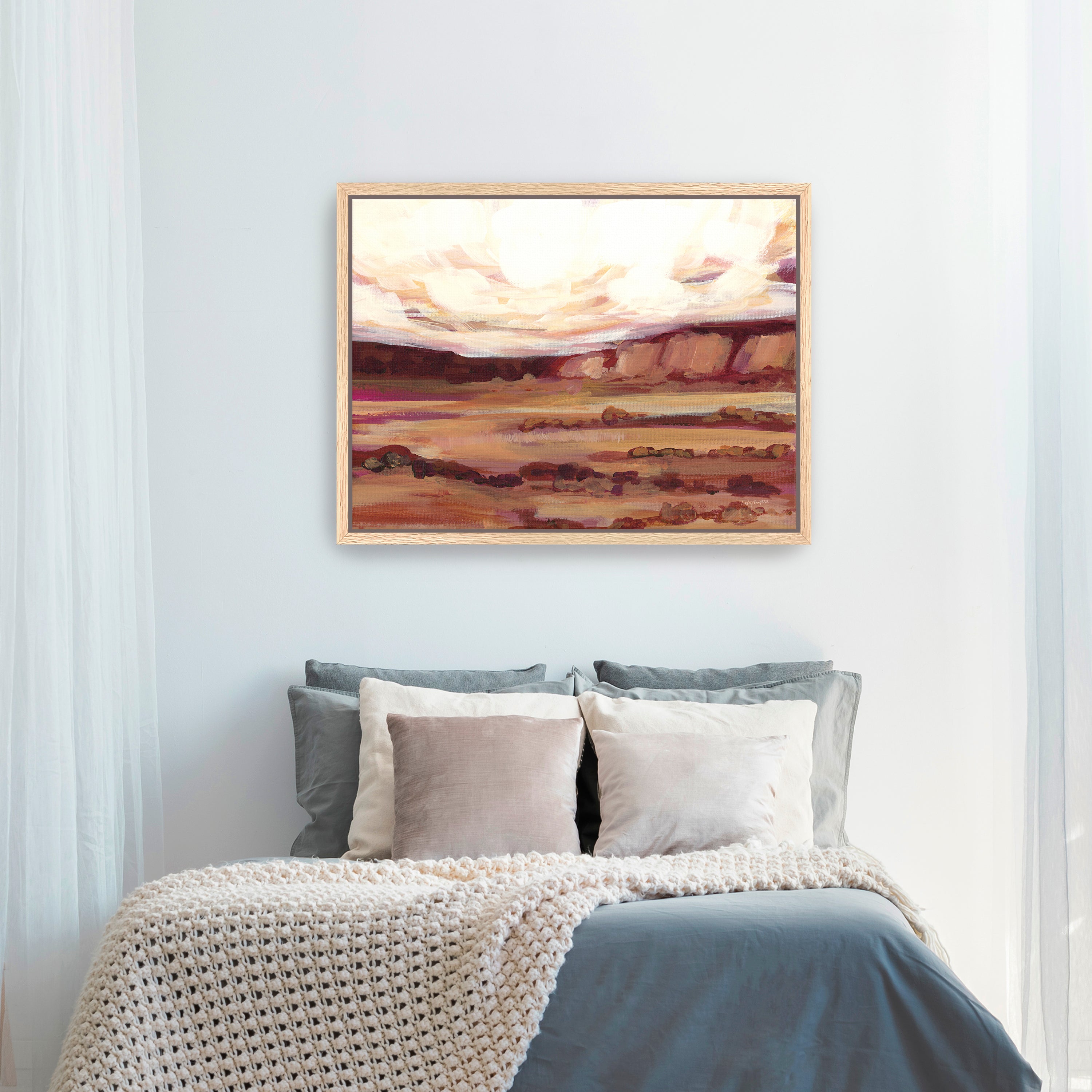 Mauve Mesa III Canvas Giclee