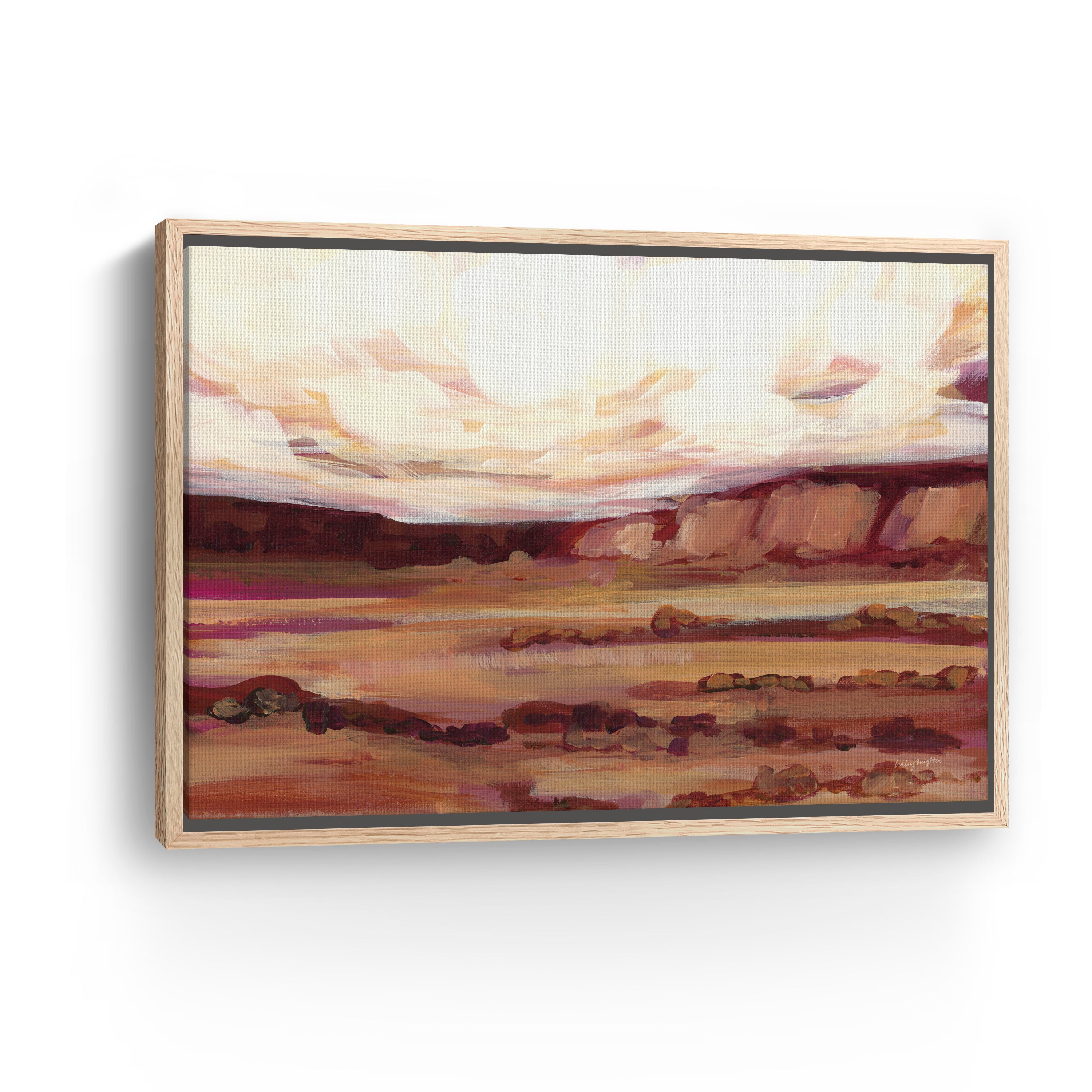 Mauve Mesa III Canvas Giclee