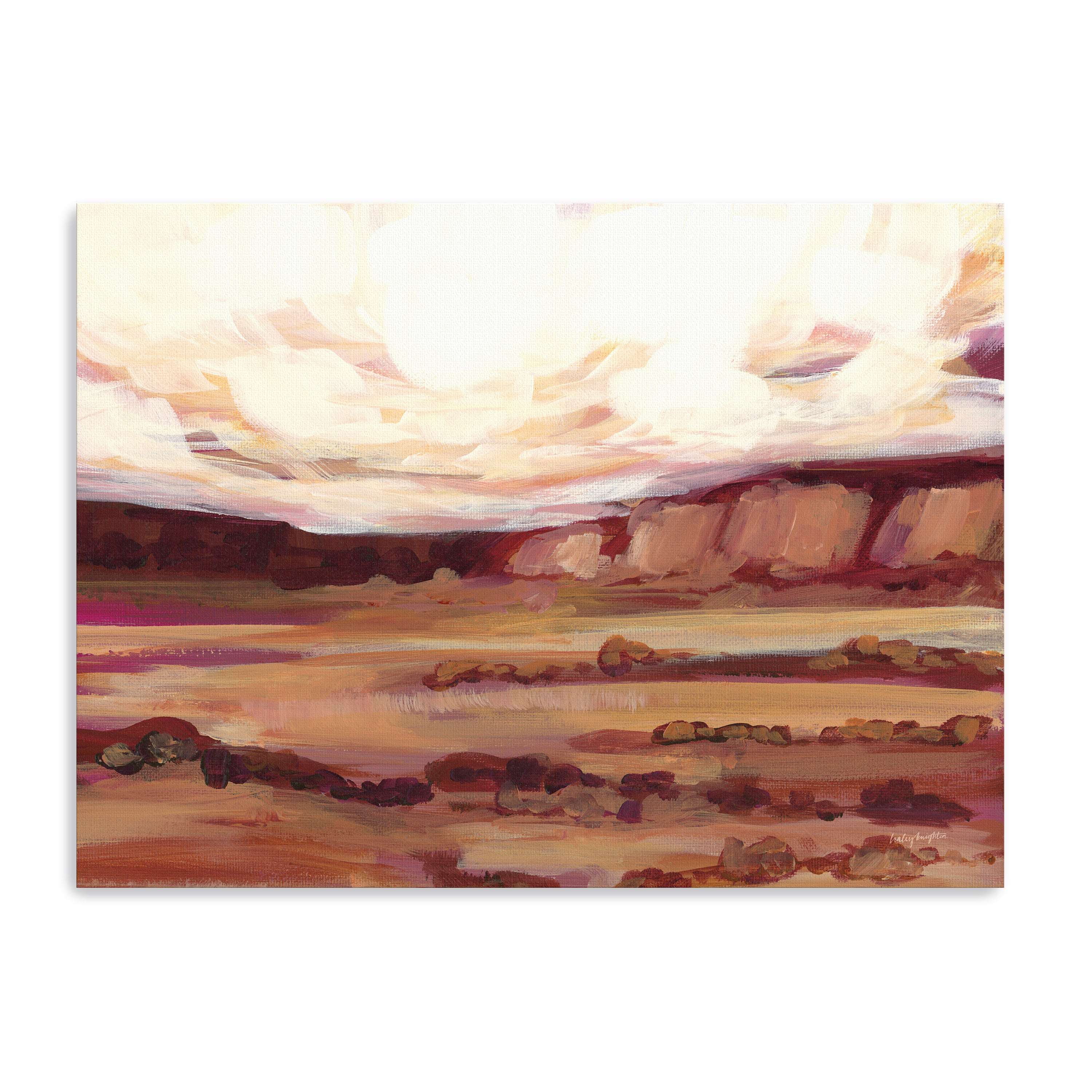 Mauve Mesa III Canvas Giclee