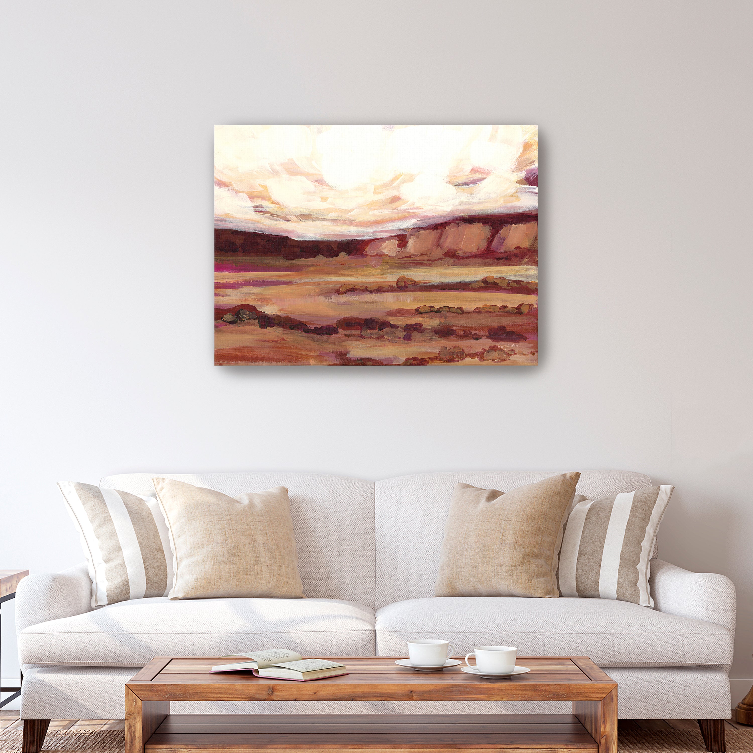Mauve Mesa III Canvas Giclee