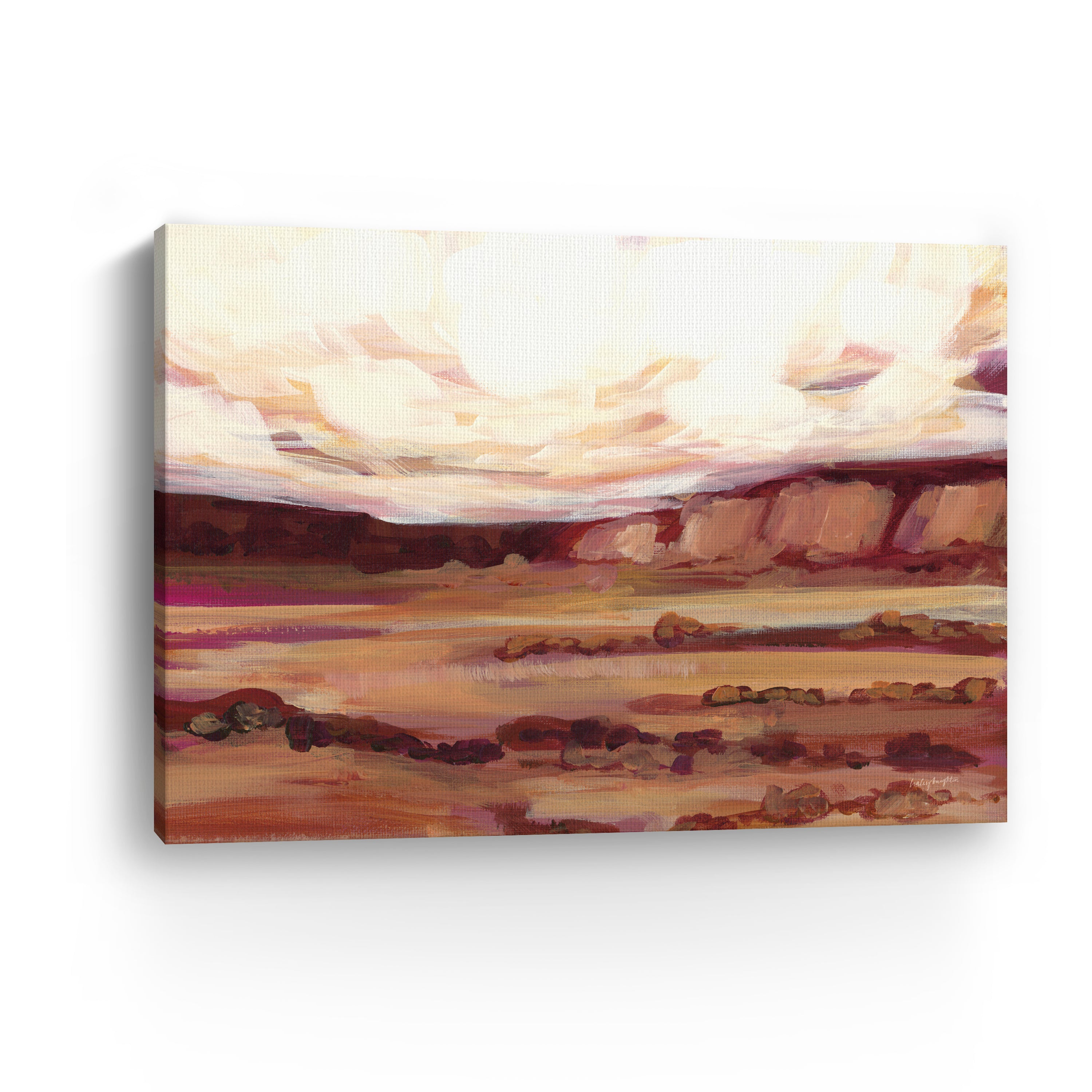 Mauve Mesa III Canvas Giclee