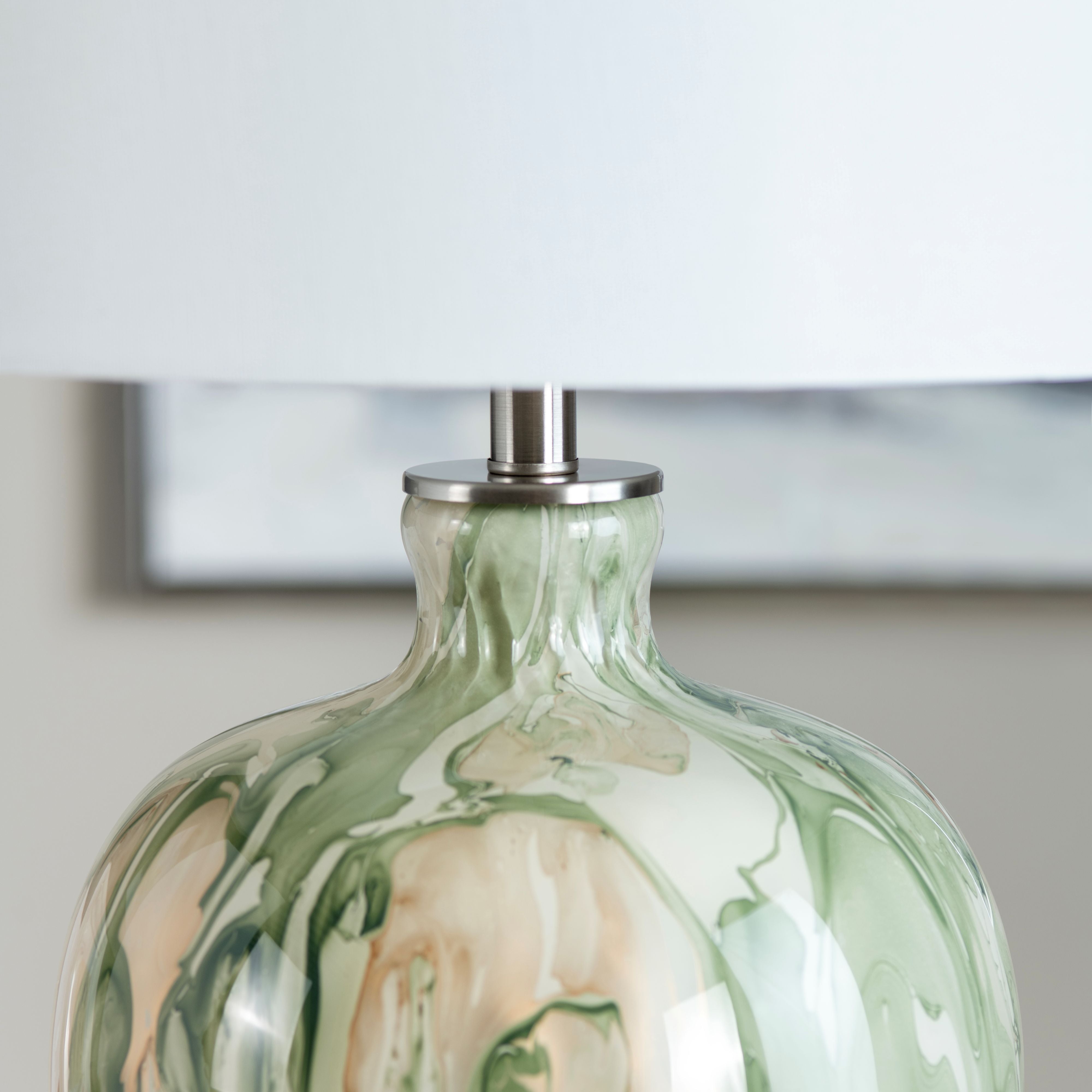 Hand Finished Glass Table Lamp