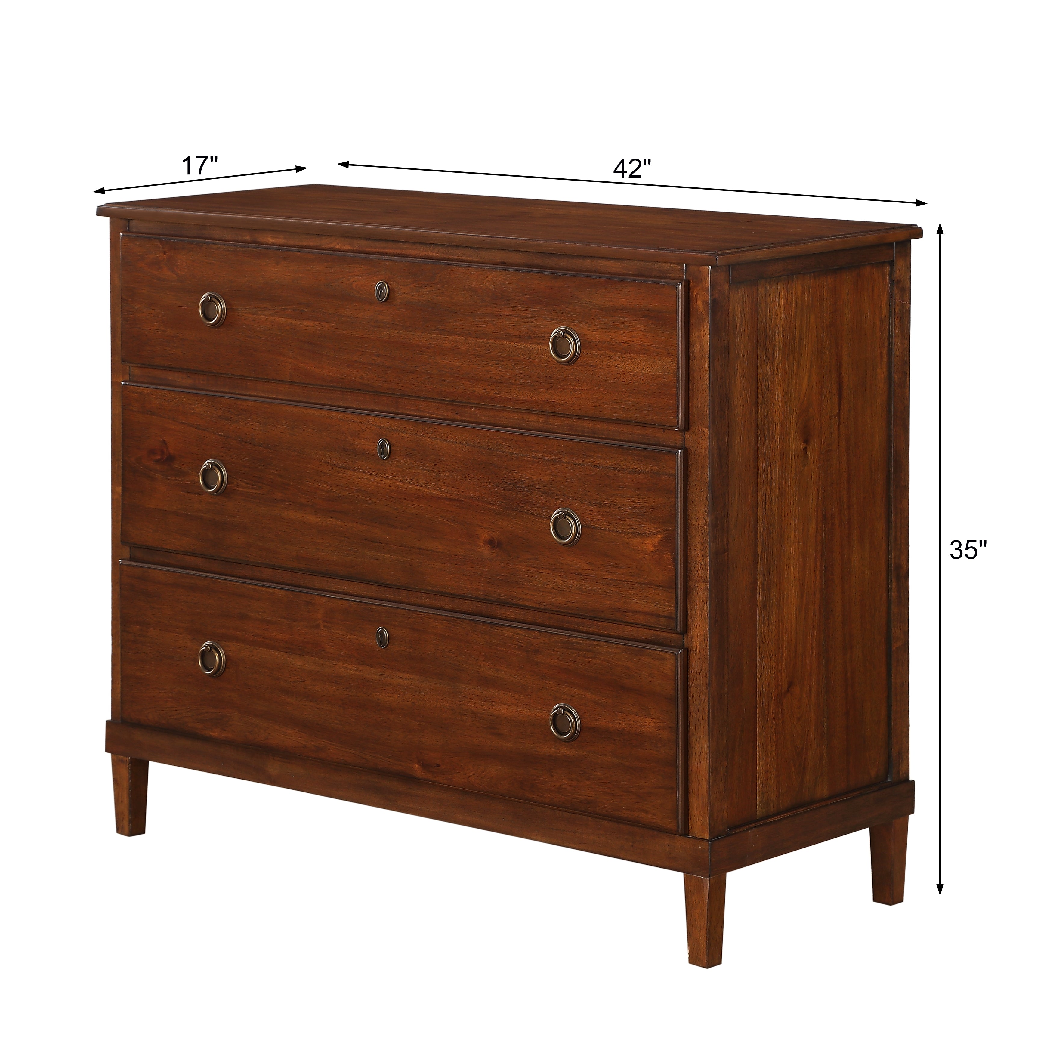 Chamberlin Brown 3-Drawer Dresser