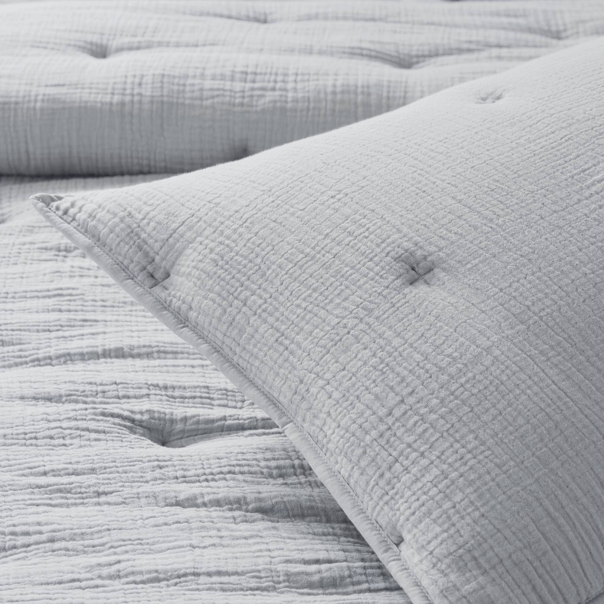Cotton Gauze Embroidered Euro Sham
