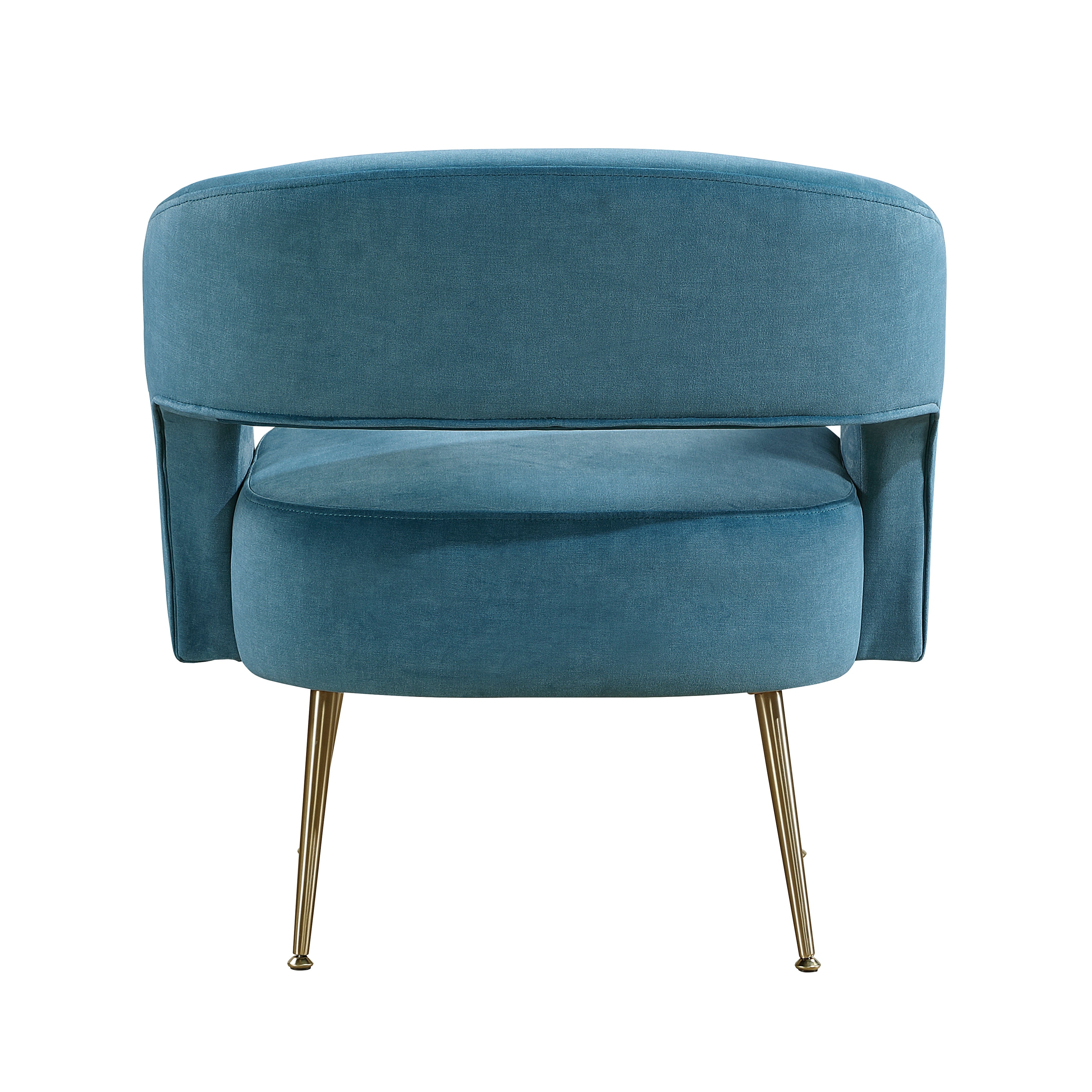 Modern Dark Green Soft Velvet Accent Chair Plush Foam Comfort Upholstery Gold Finish Legs Luxurious Living Room Furniture 1pc