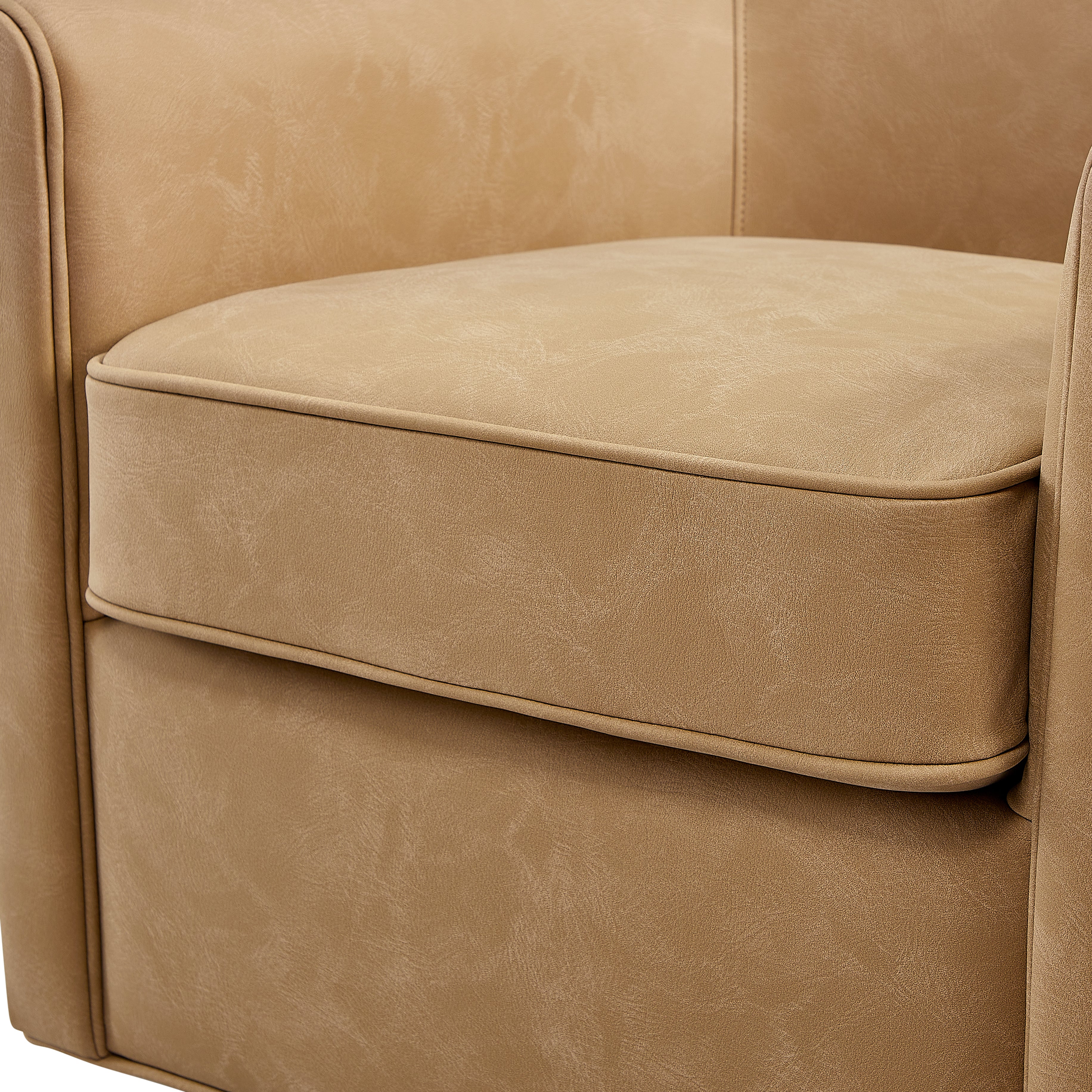 Westly Faux Leather Swivel Accent Chair