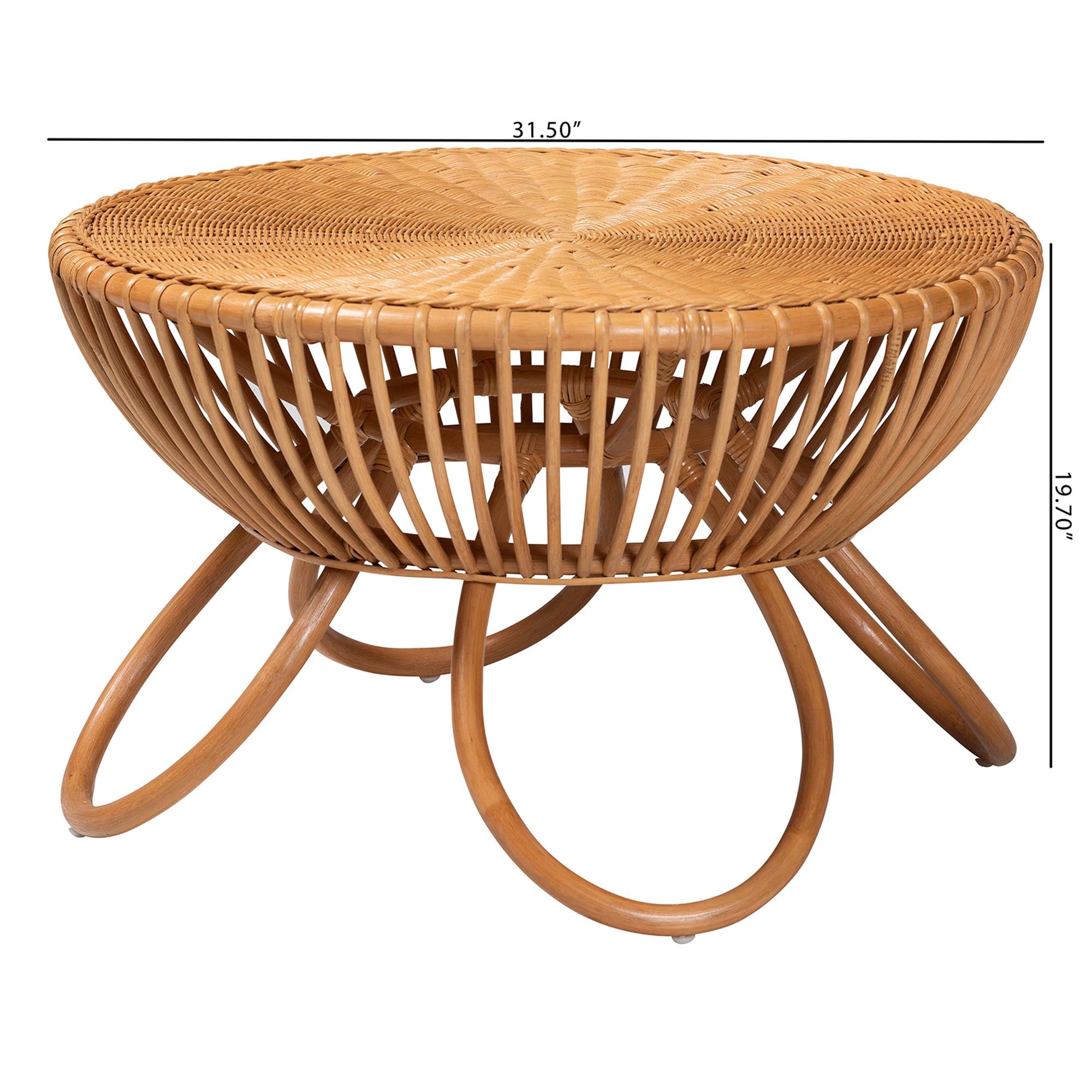 Ulani Rattan Coffee Table