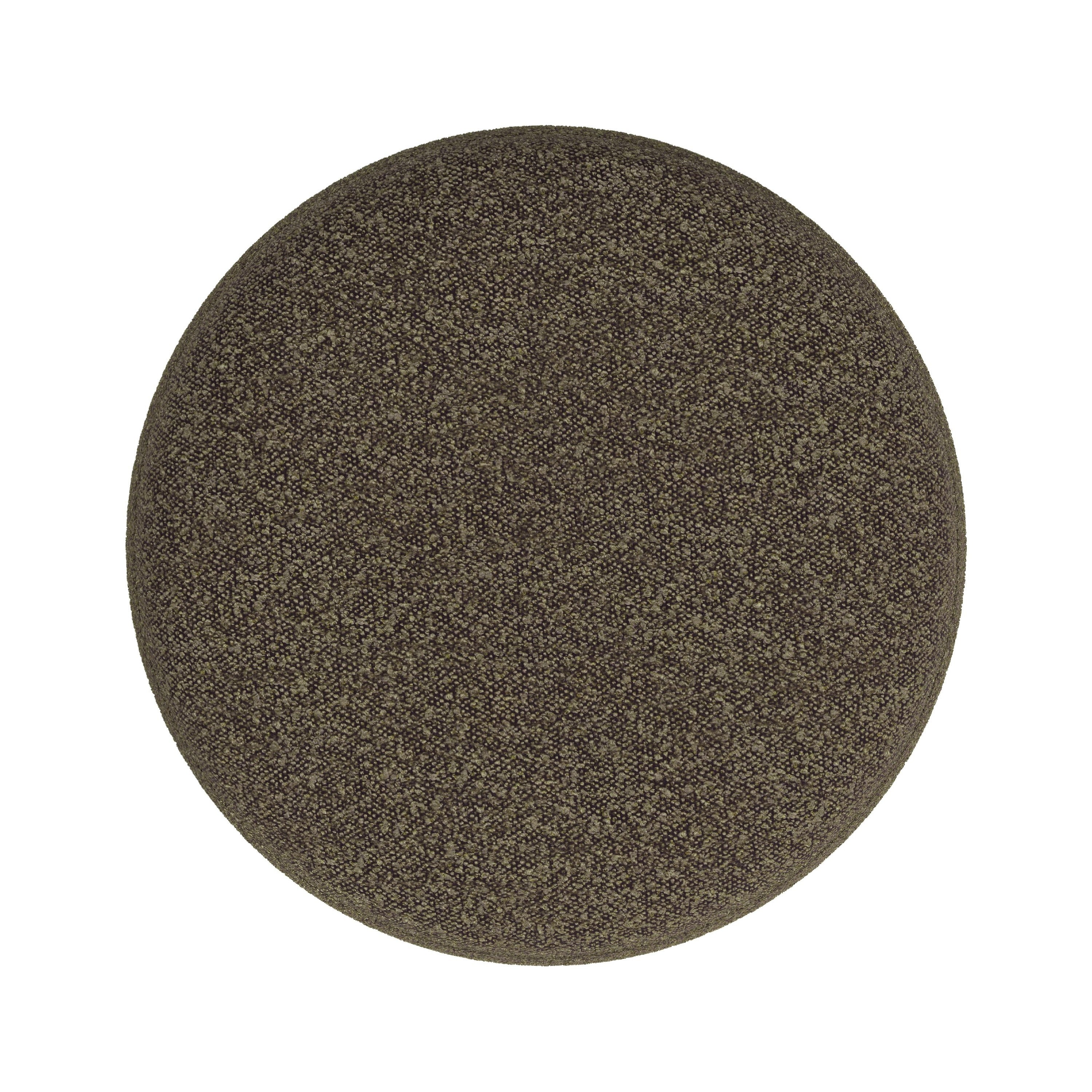 Sem Round Channel Stitch Accent Ottoman