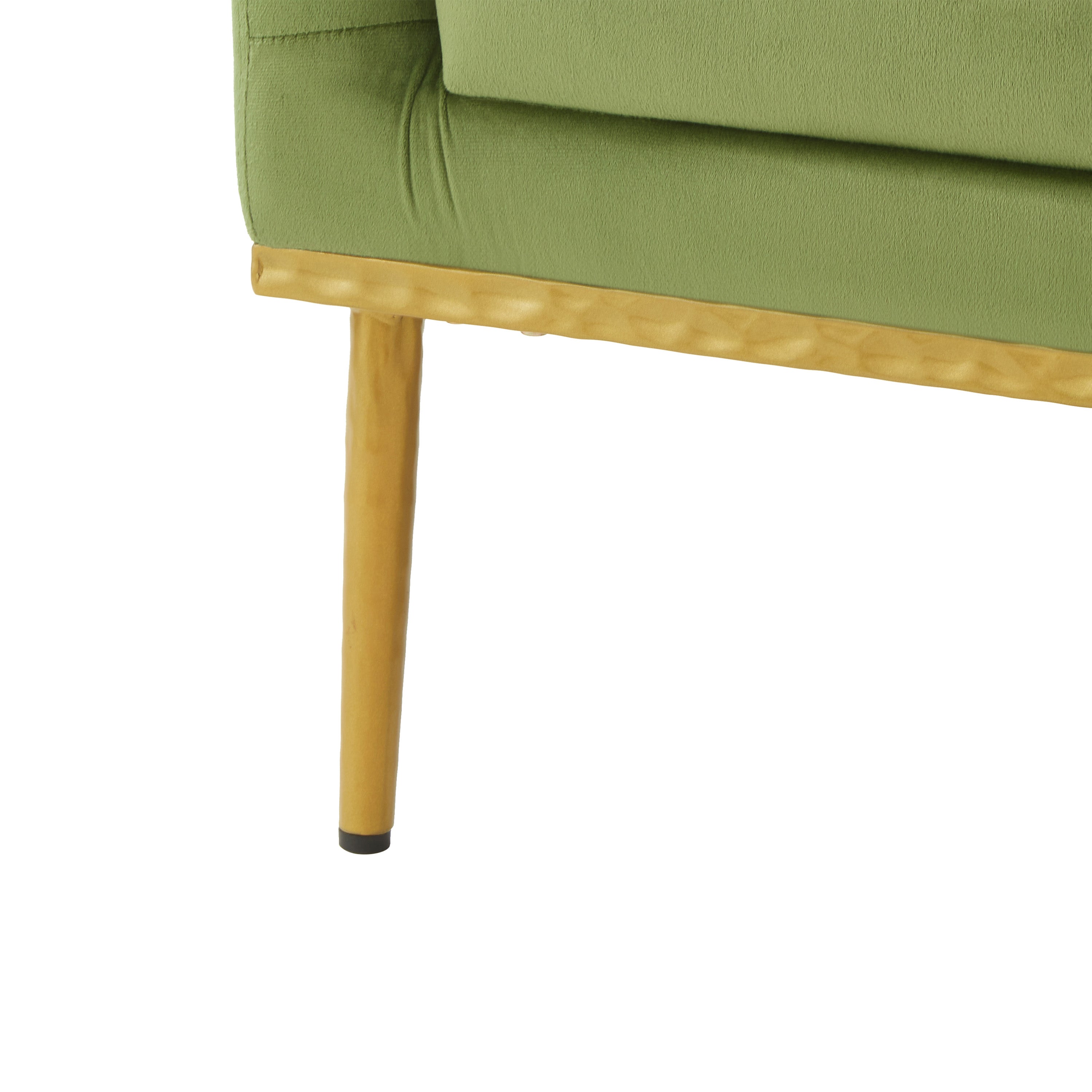 Modern Armchair Velvet Accent Chair Reading Chair Single Sofa Chair for Living Room, Bedroom, or Reading Corner, Beige
