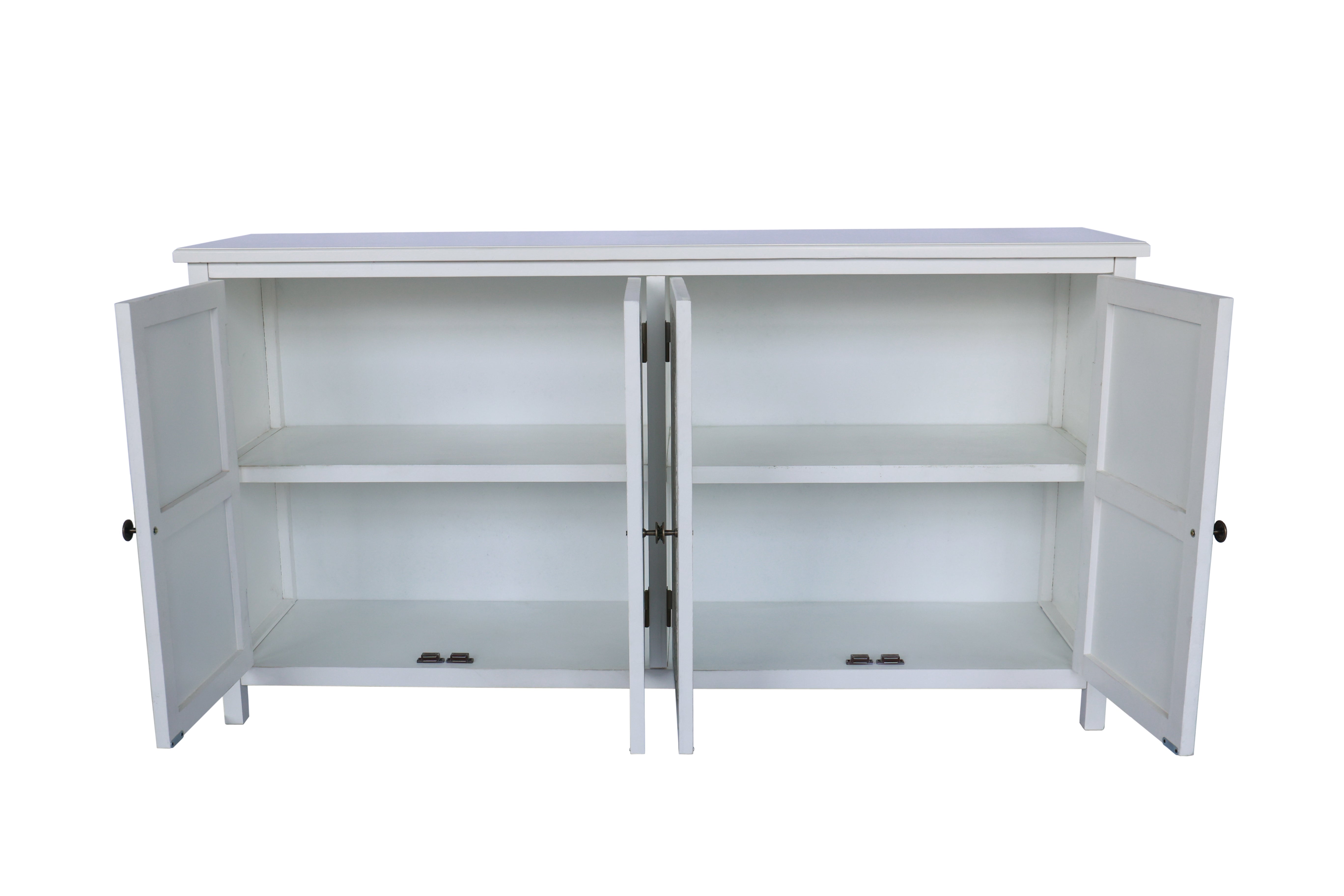 Rali 60" White Accent Cabinet with 4 Doors