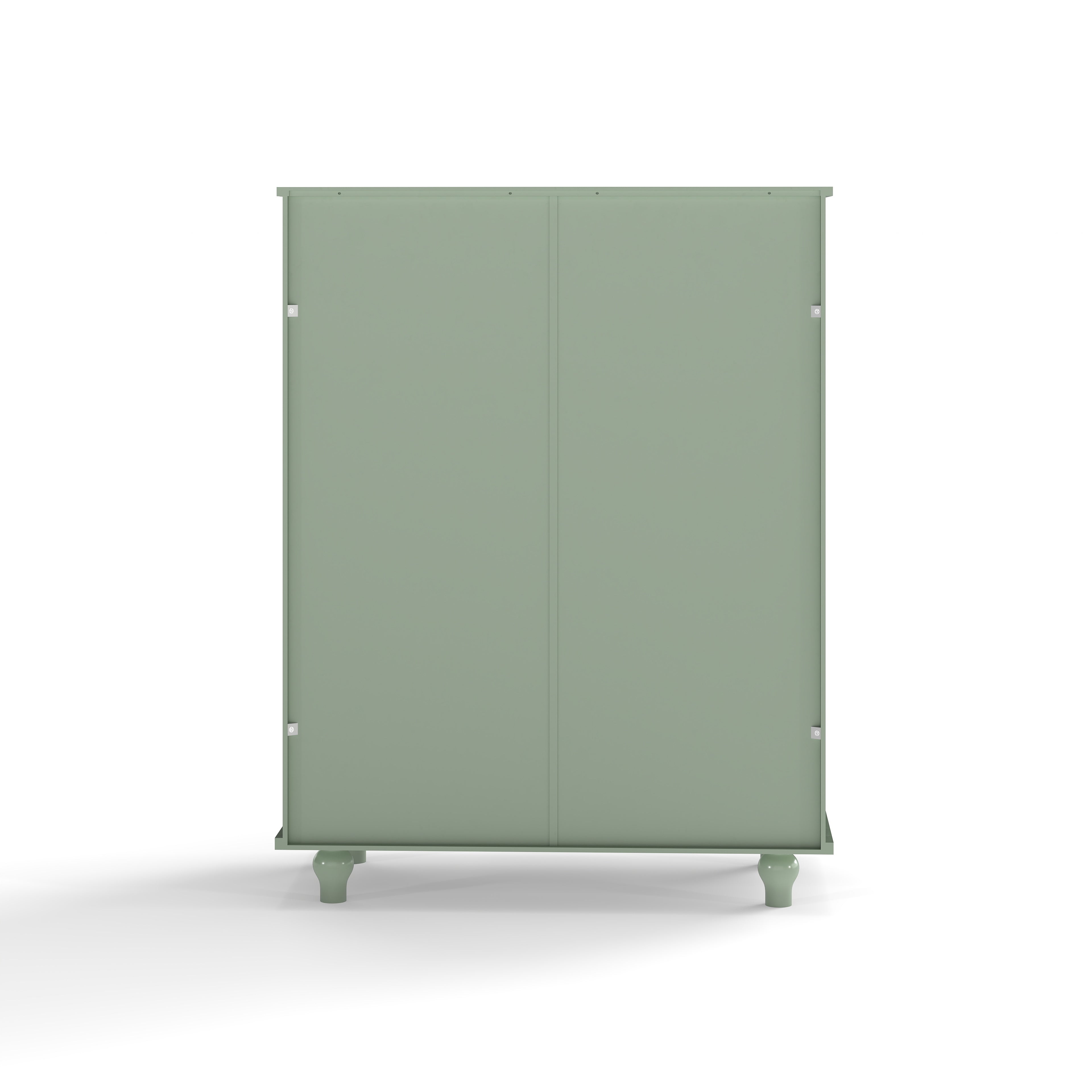 Double Glass Door Accent Cabinet